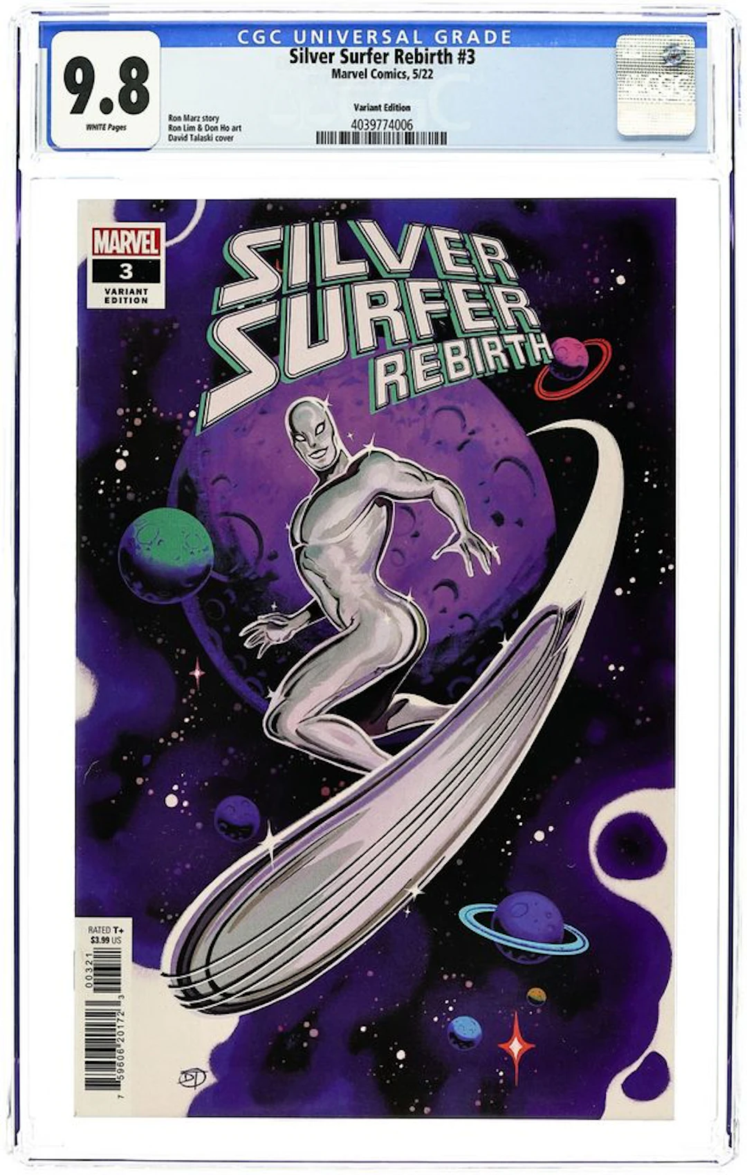 Silver Surfer Rebirth (2022 Marvel) 3B CGC 9.8