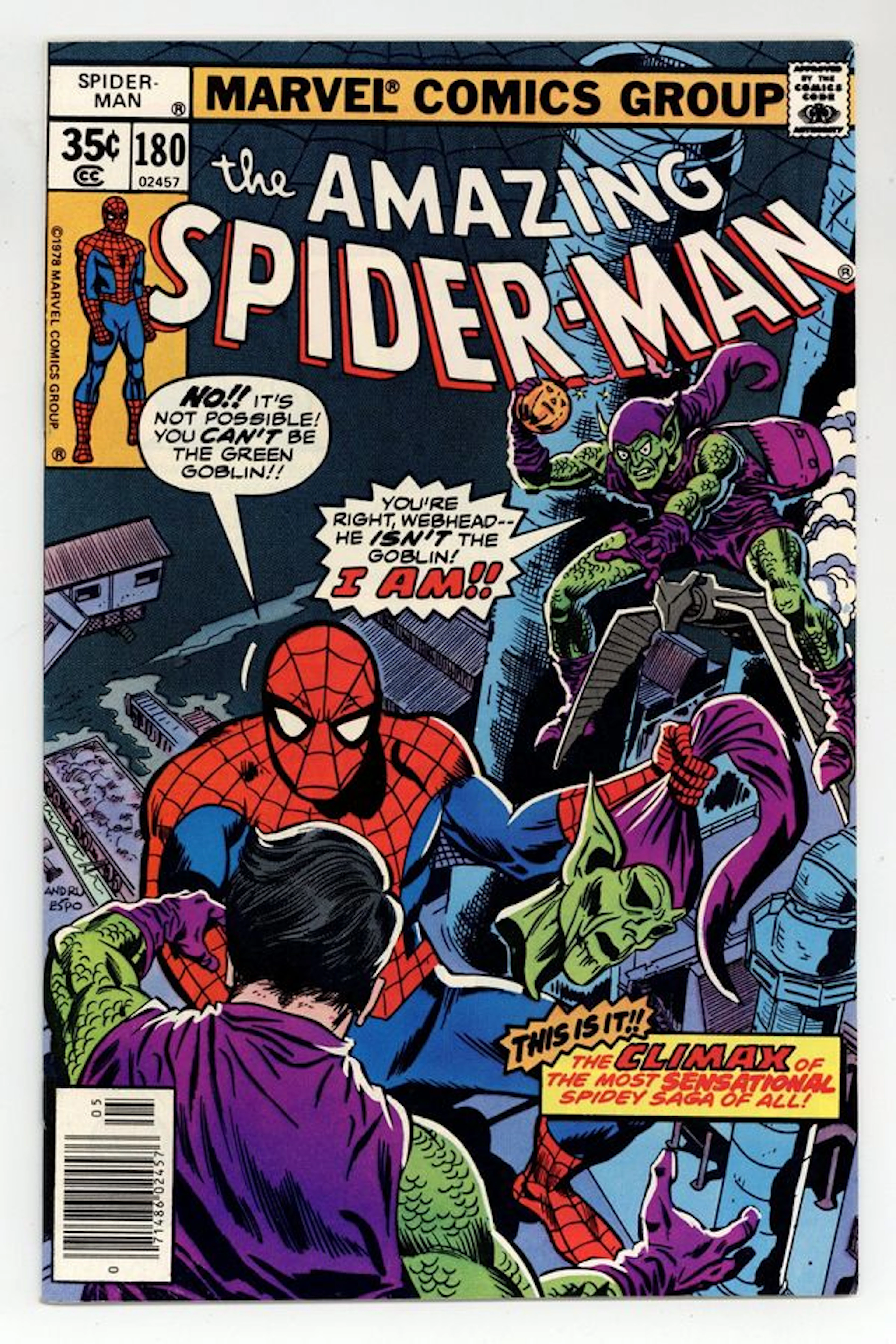 Amazing Spider-Man (1963 1st Series) 180 FN 6.0