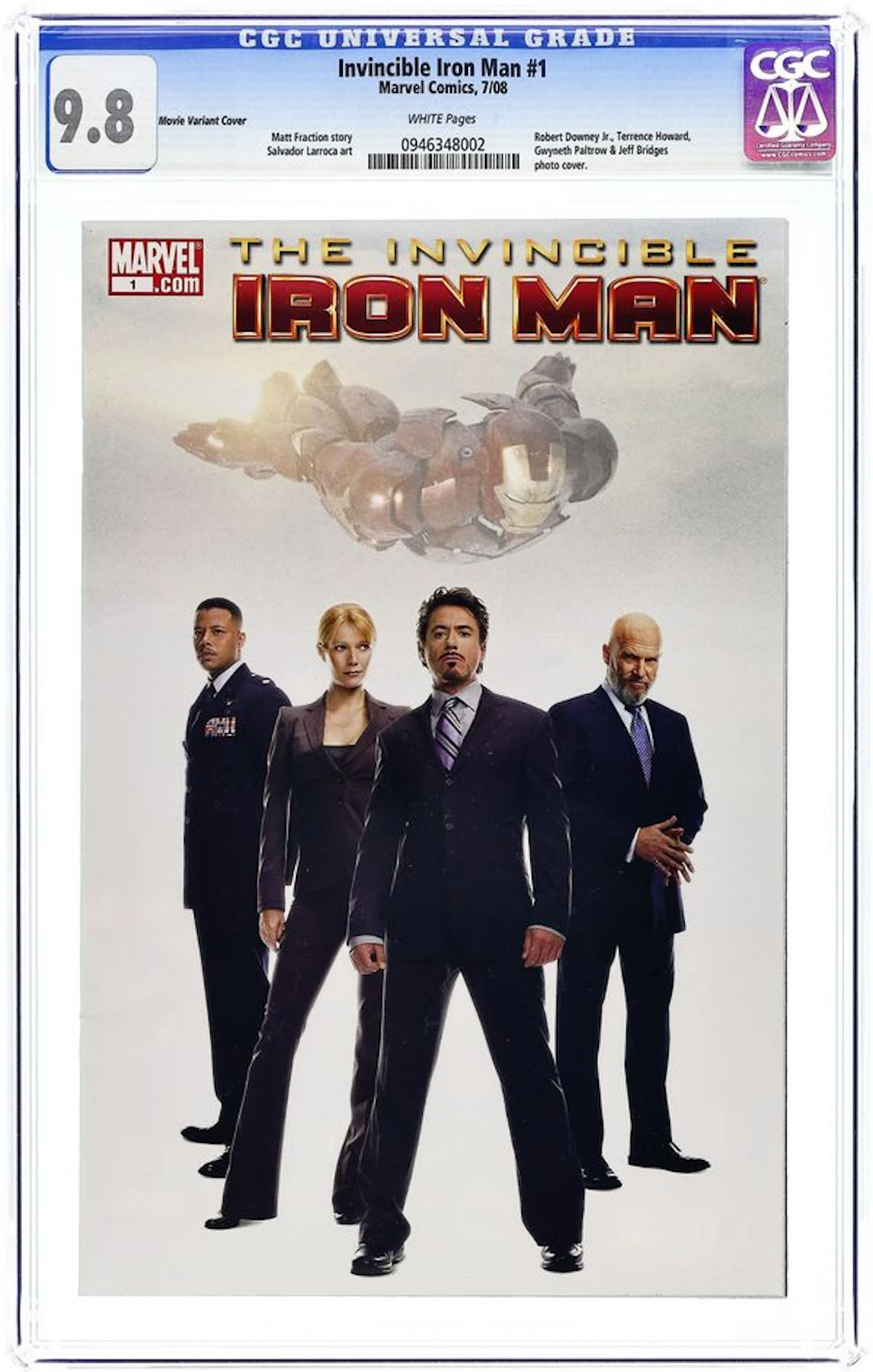 Invincible Iron Man (2008) 1G CGC 9.8