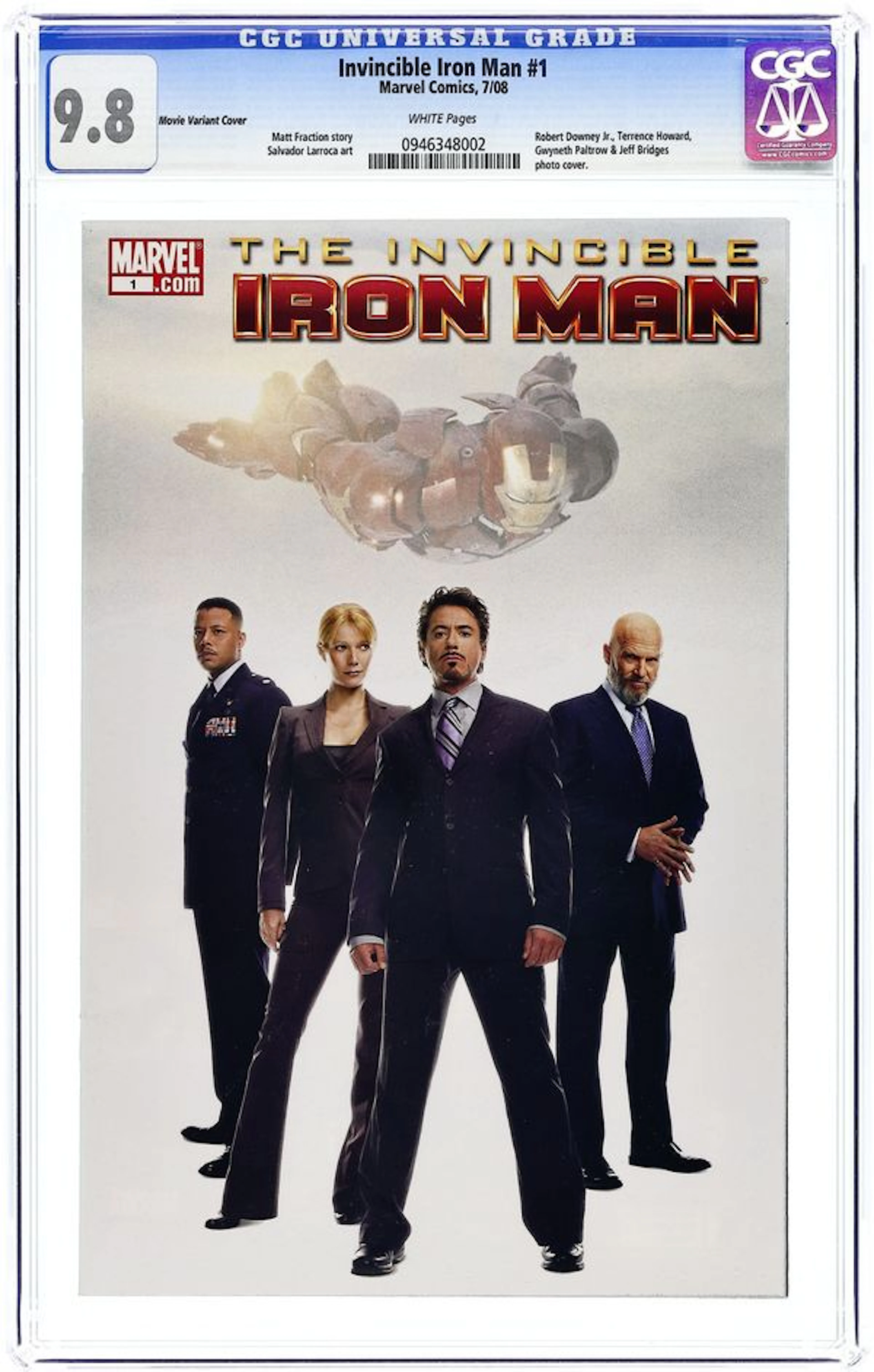 Invincible Iron Man (2008) 1G CGC 9.8