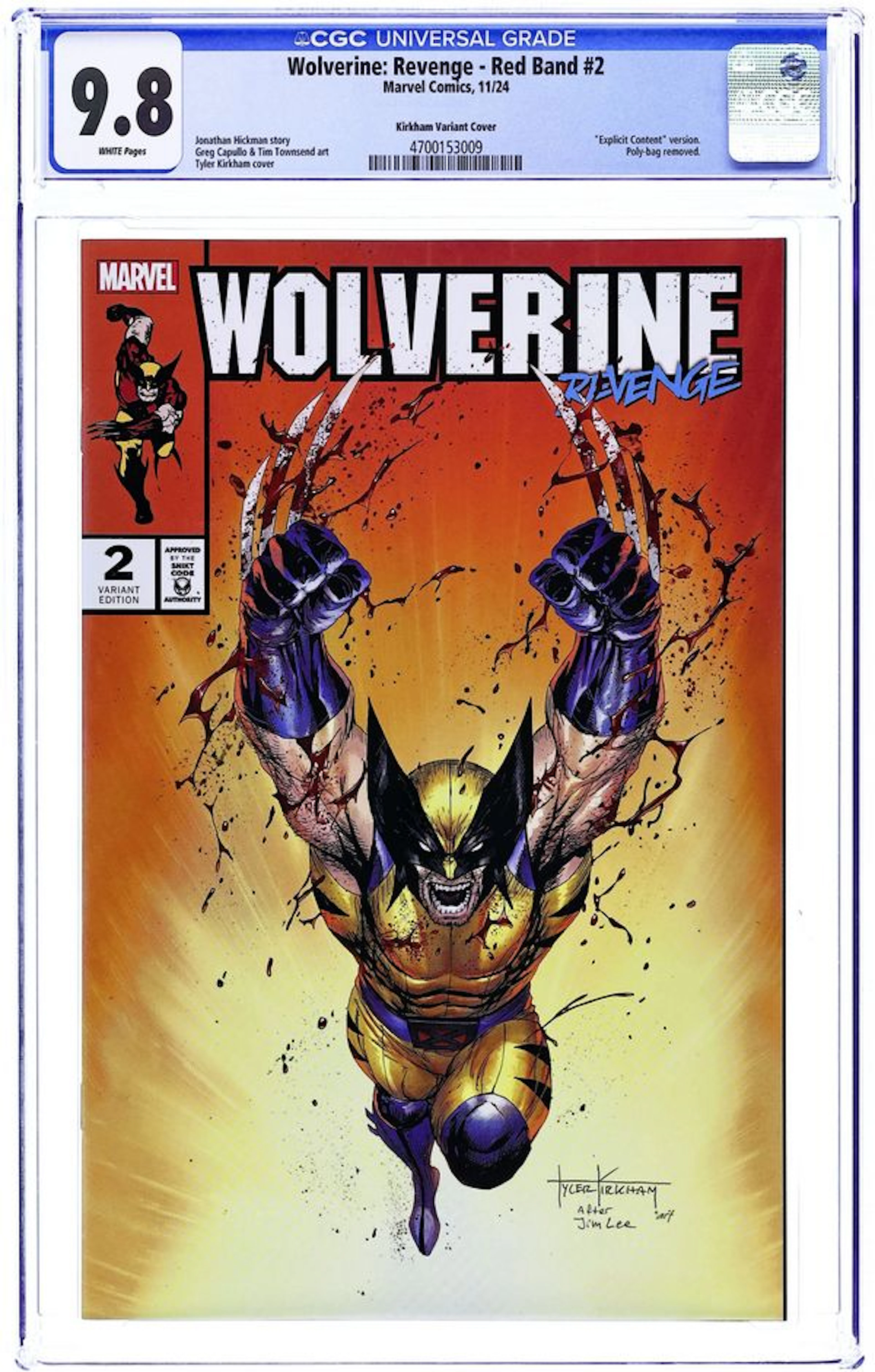Wolverine Revenge (2024 Marvel) 2.RB.ILLUMINATI.A CGC 9.8