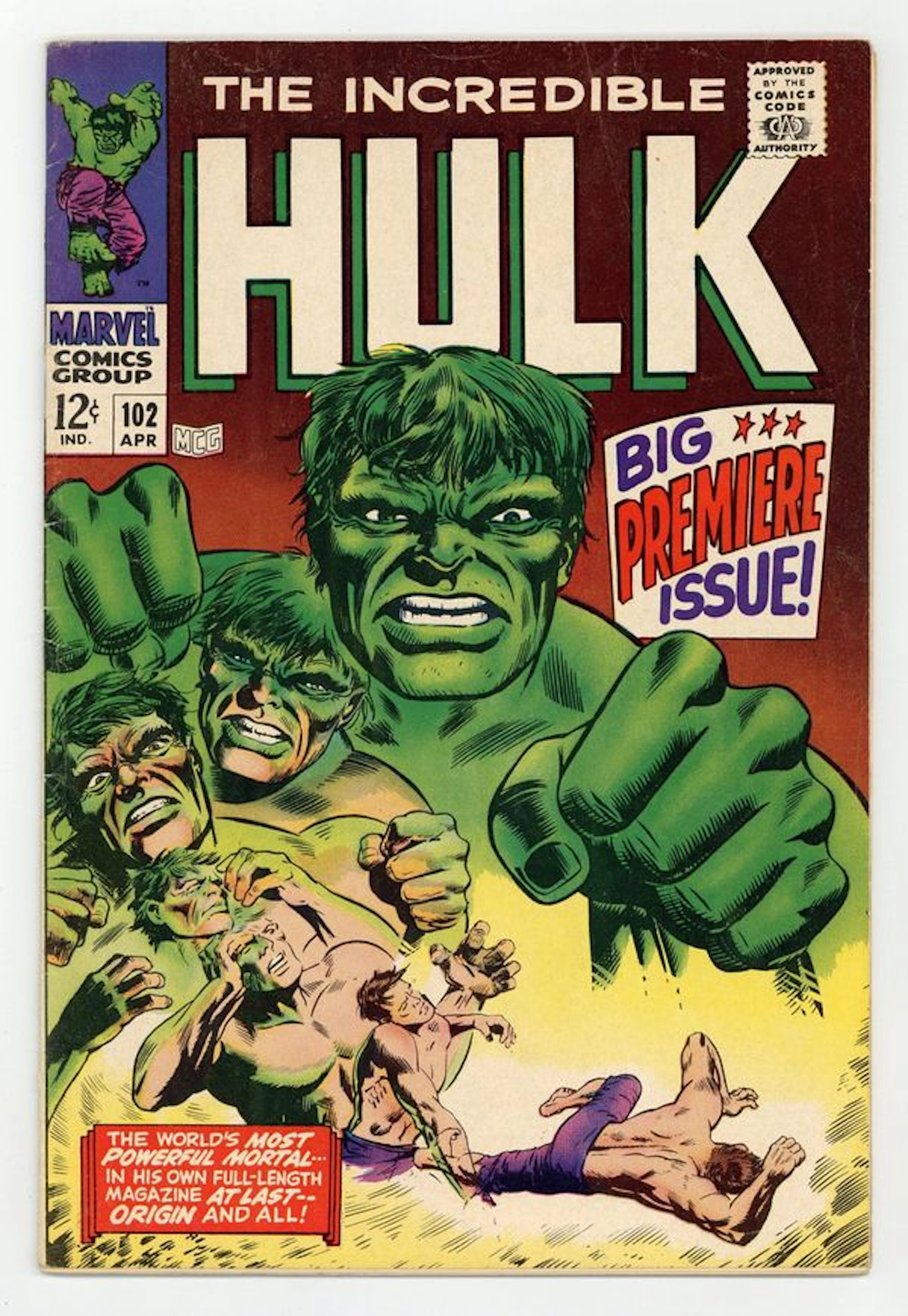 Incredible Hulk (1962 Marvel 1st Series) 102 VG 4.0