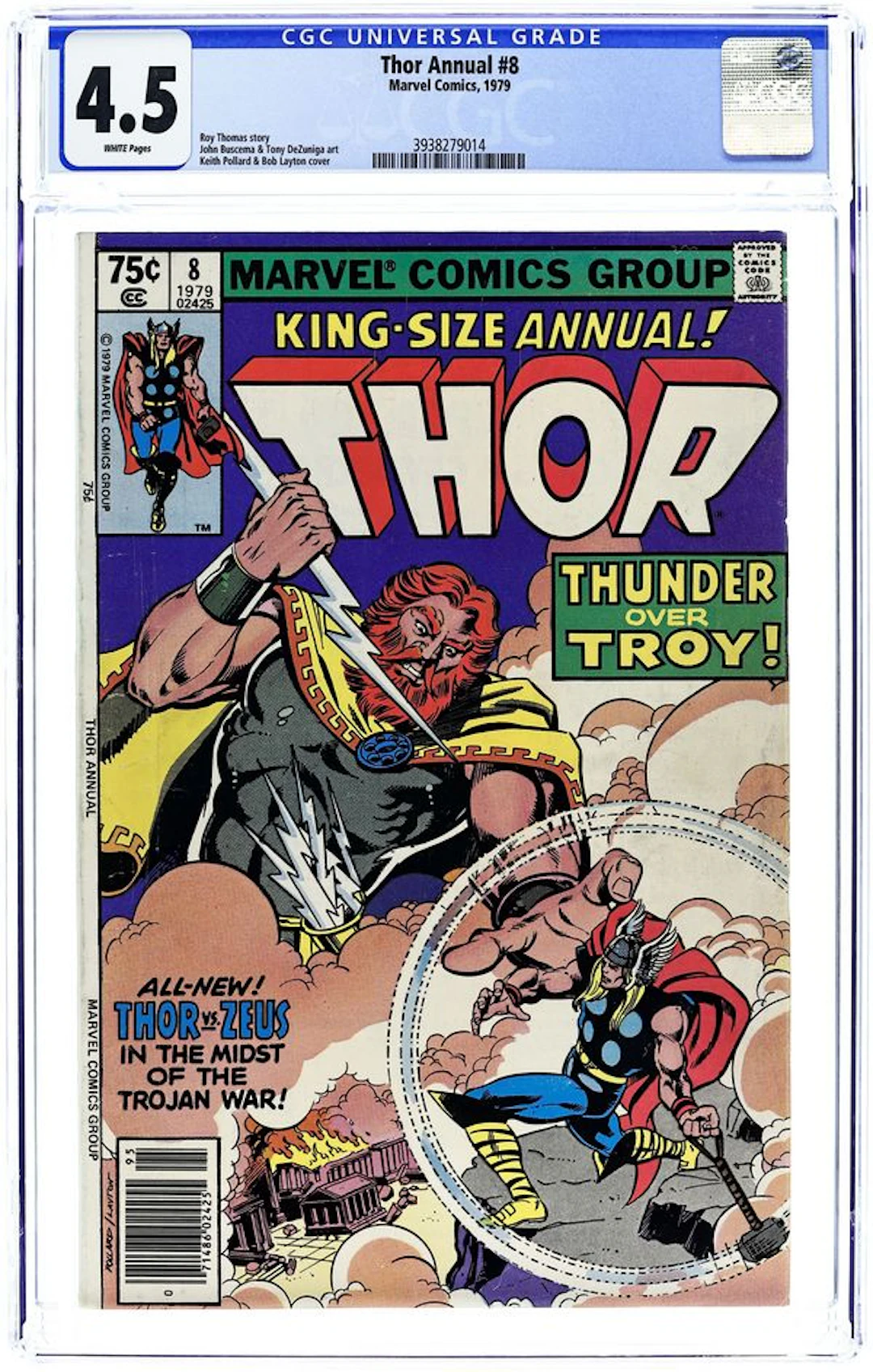 Thor (1962 Marvel 1st Series Journey Into Mystery) Annual 8 CGC 4.5