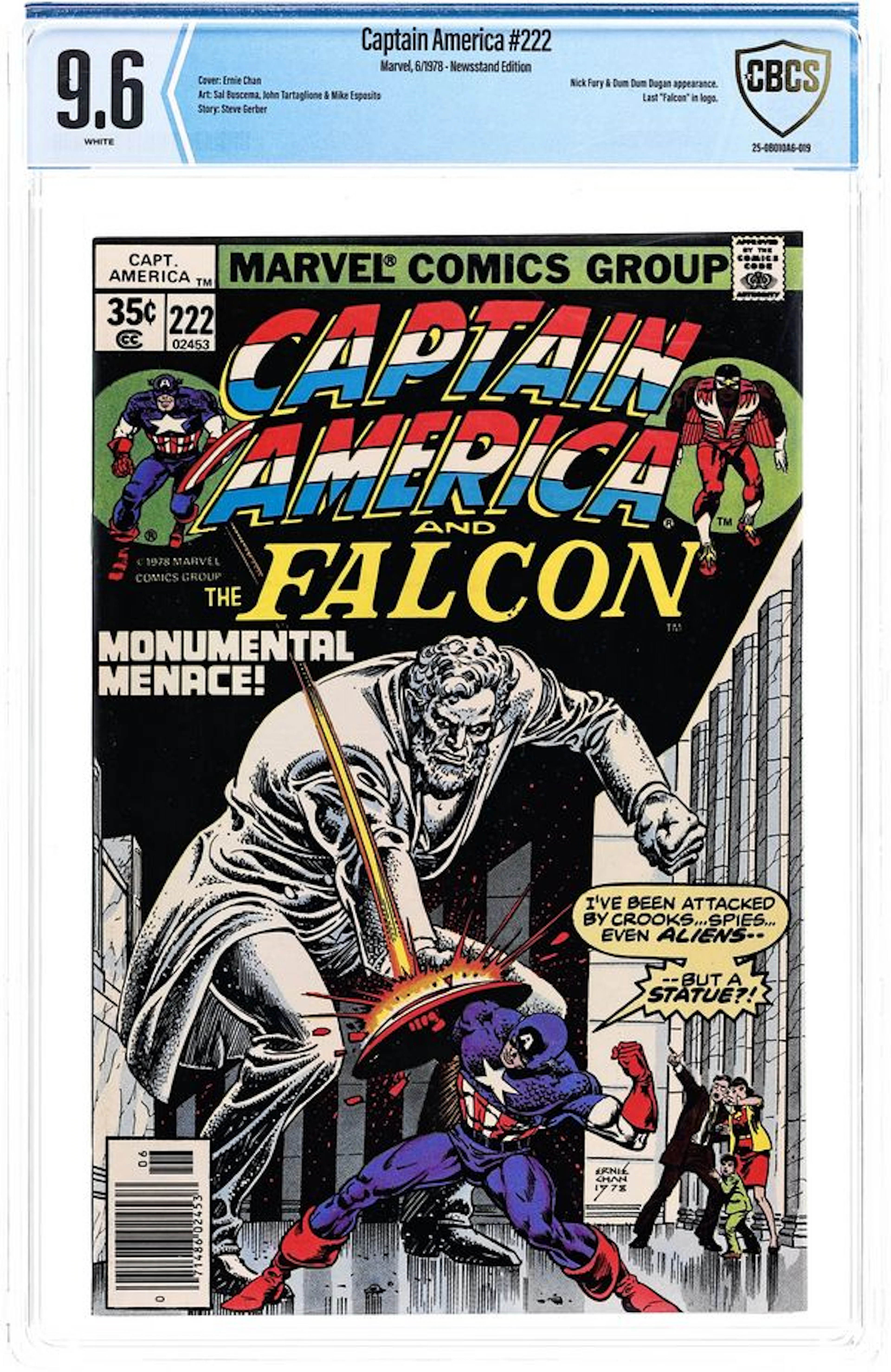 Captain America (1968 1st Series) 222 CBCS 9.6