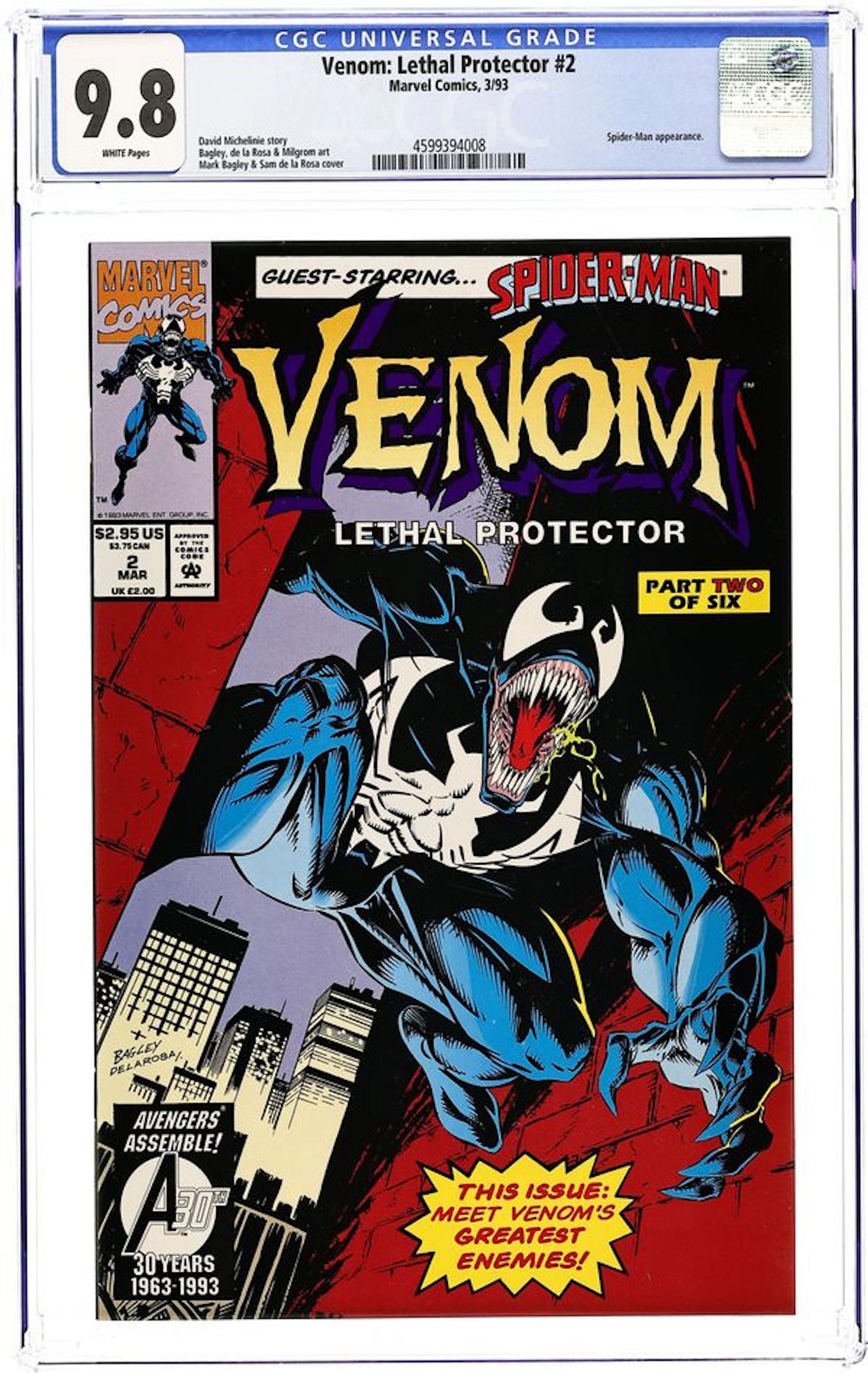 Venom Lethal Protector (1993) 2D CGC 9.8
