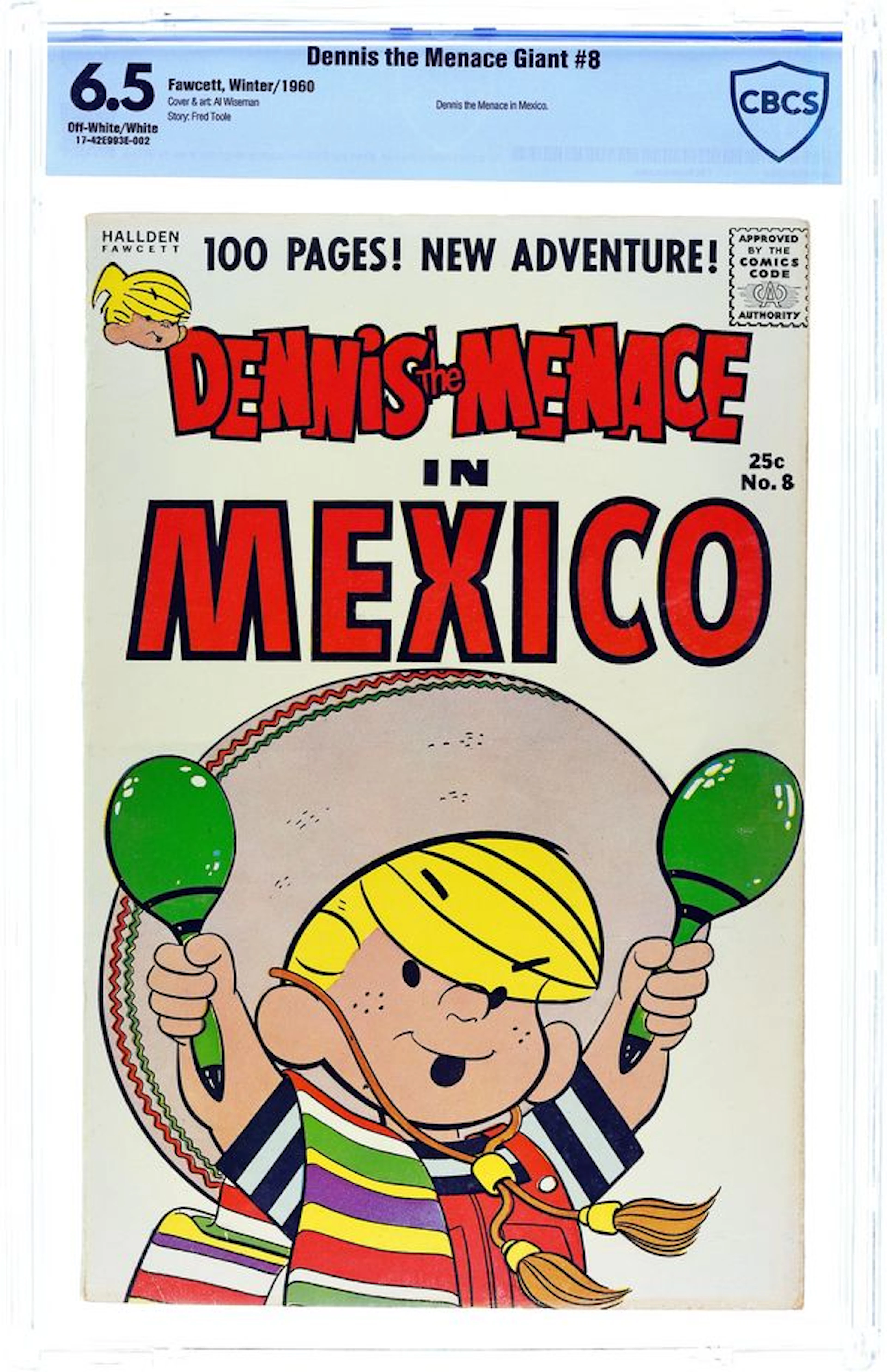 Dennis the Menace in Mexico (1960 Giants) 8A CBCS 6.5