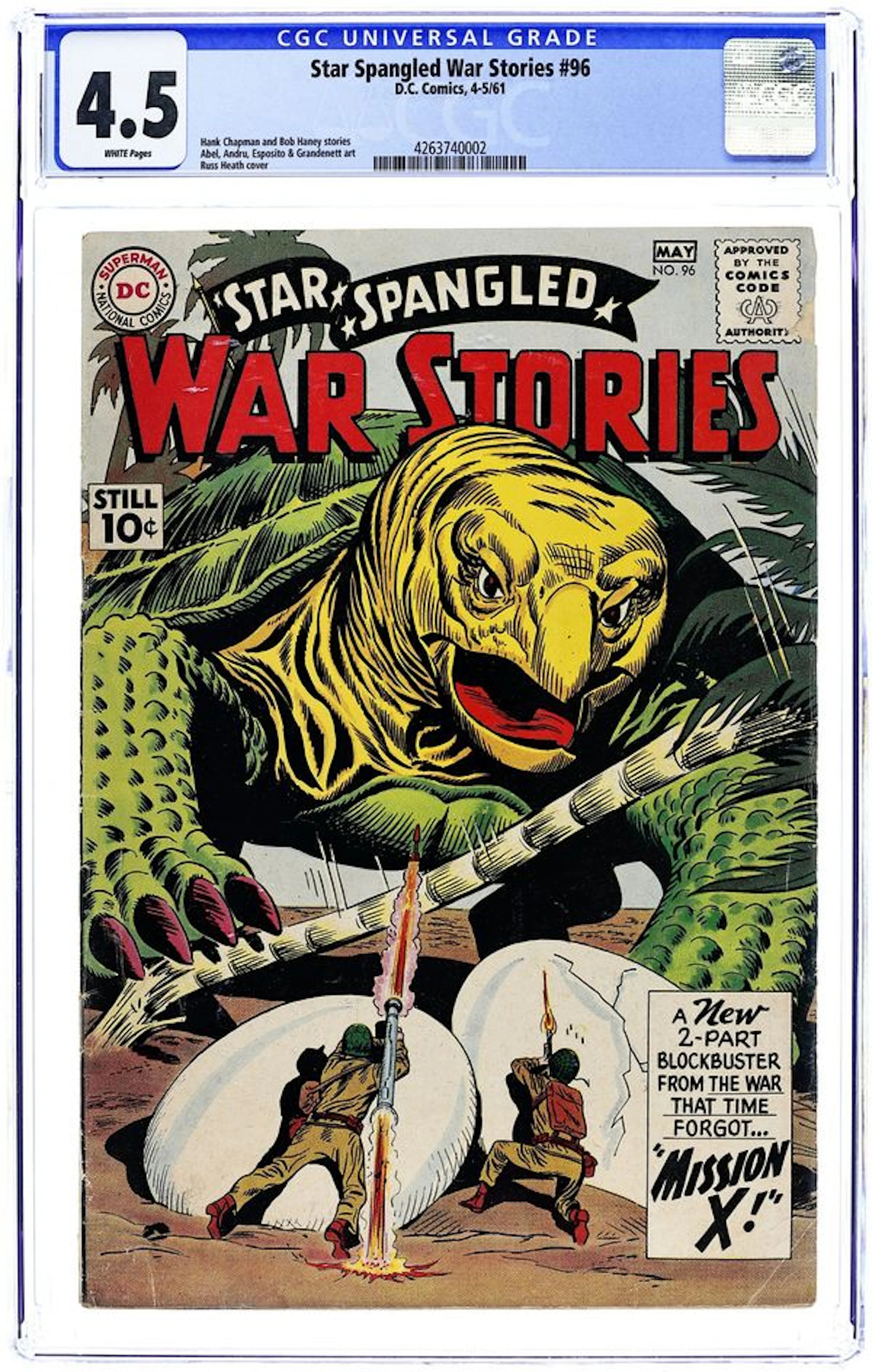 Star Spangled War Stories (1952 DC 2nd Series) 96 CGC 4.5
