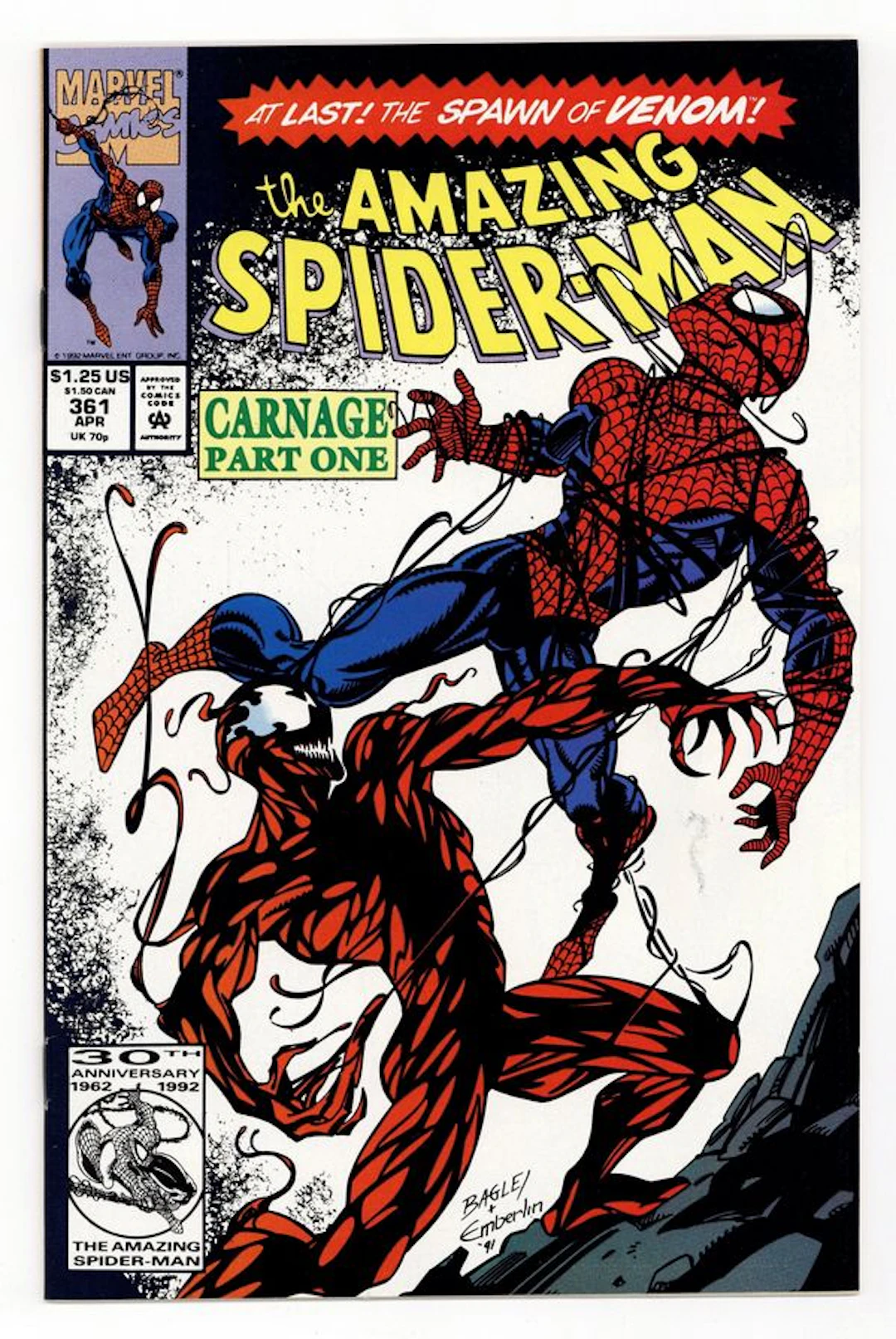 Amazing Spider-Man (1963 1st Series) 361A VF 8.0