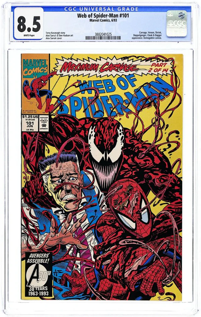 Web of Spider-Man (1985 1st Series) 101 CGC 8.5