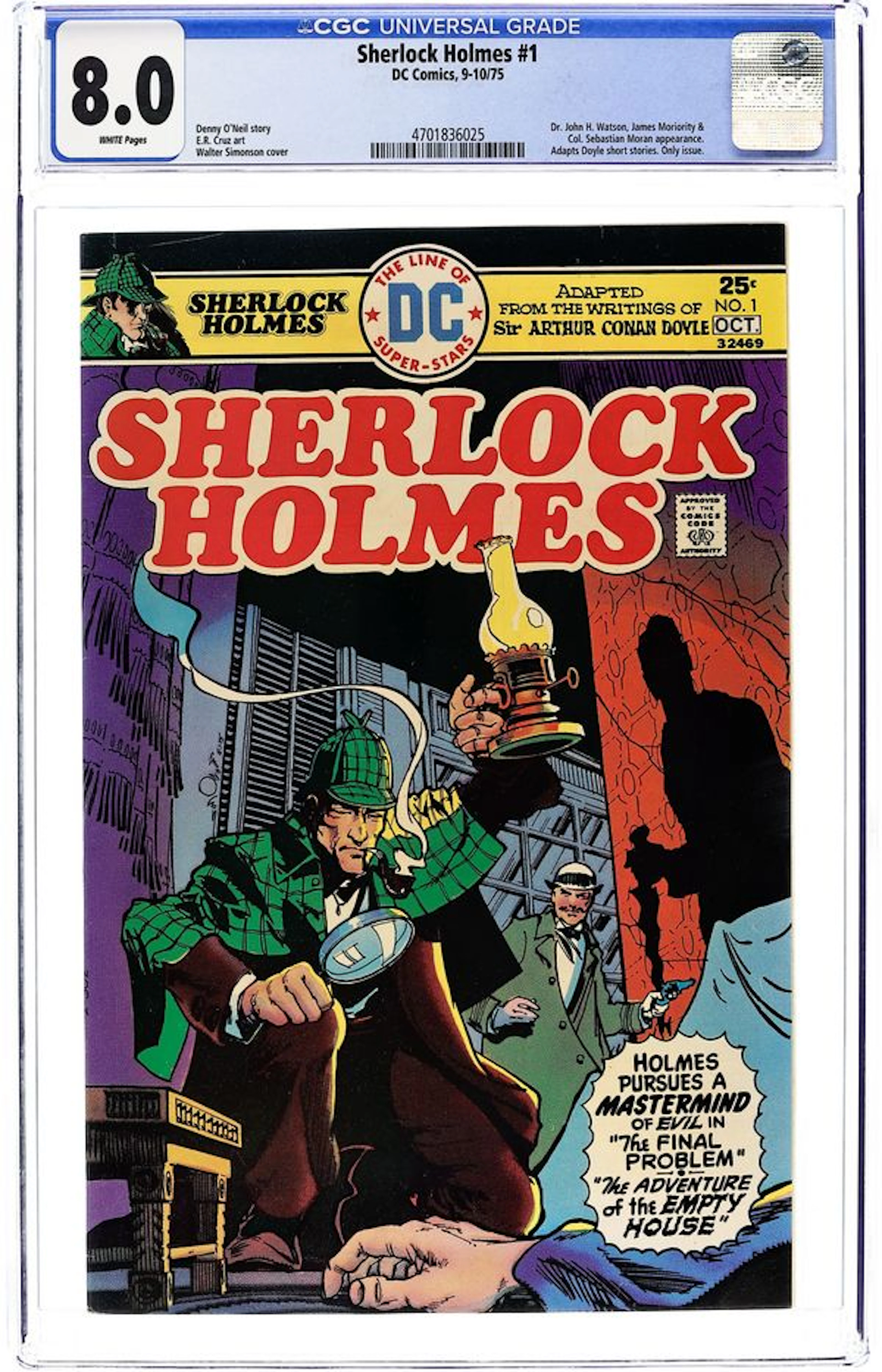 Sherlock Holmes (1975 DC) 1 CGC 8.0