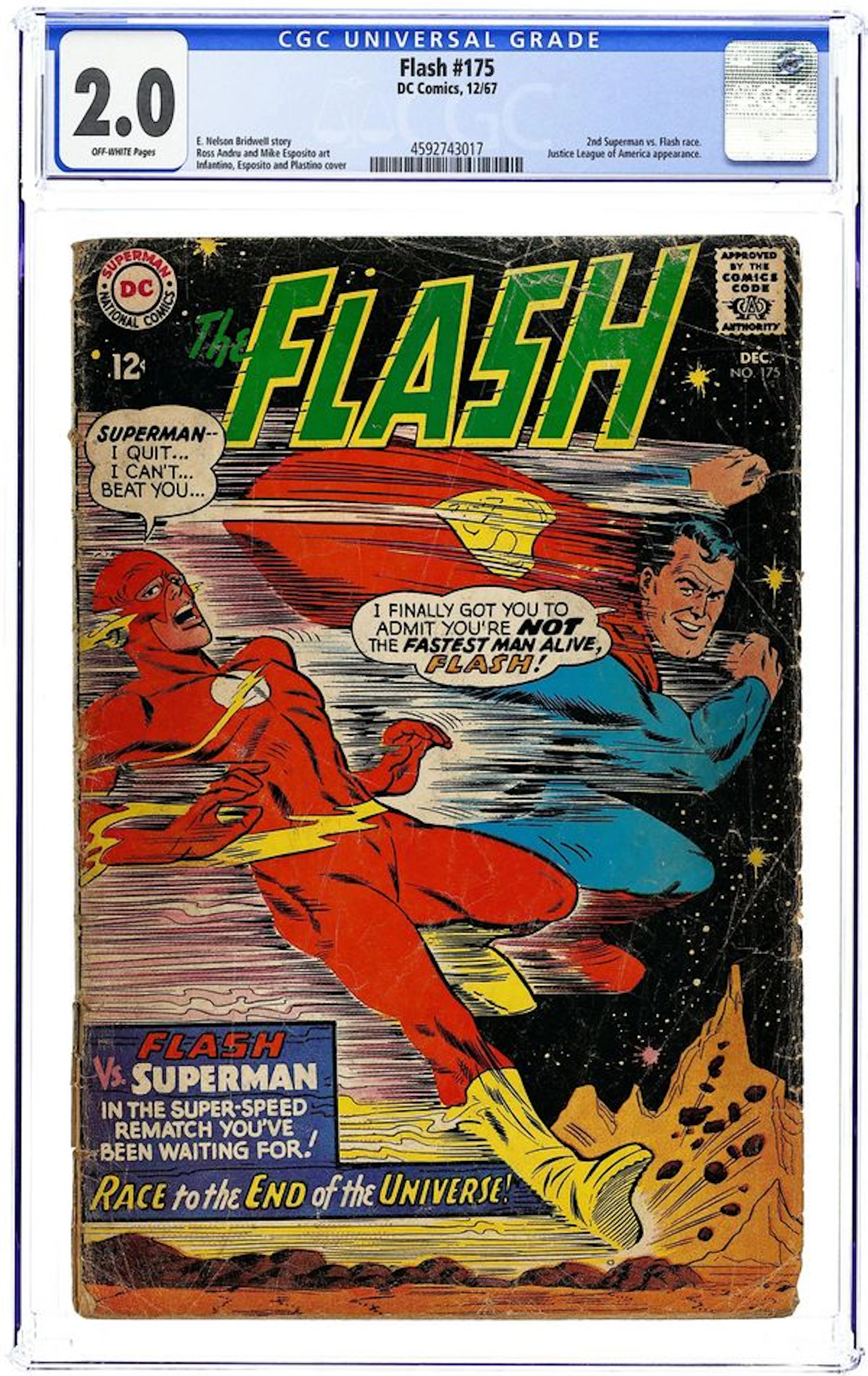 Flash (1959 1st Series DC) 175 CGC 2.0