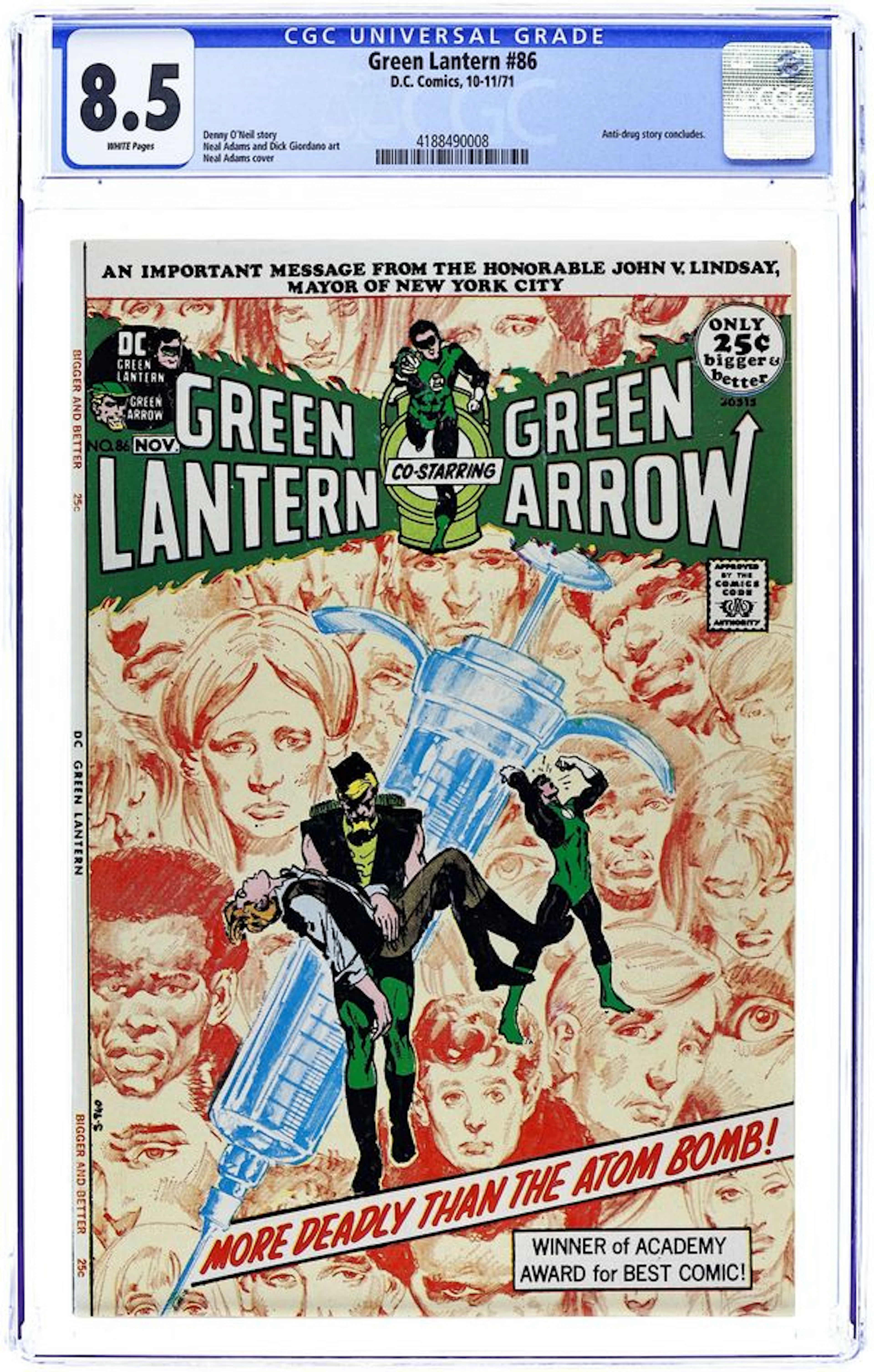 Green Lantern (1960 2nd Series DC) 86 CGC 8.5