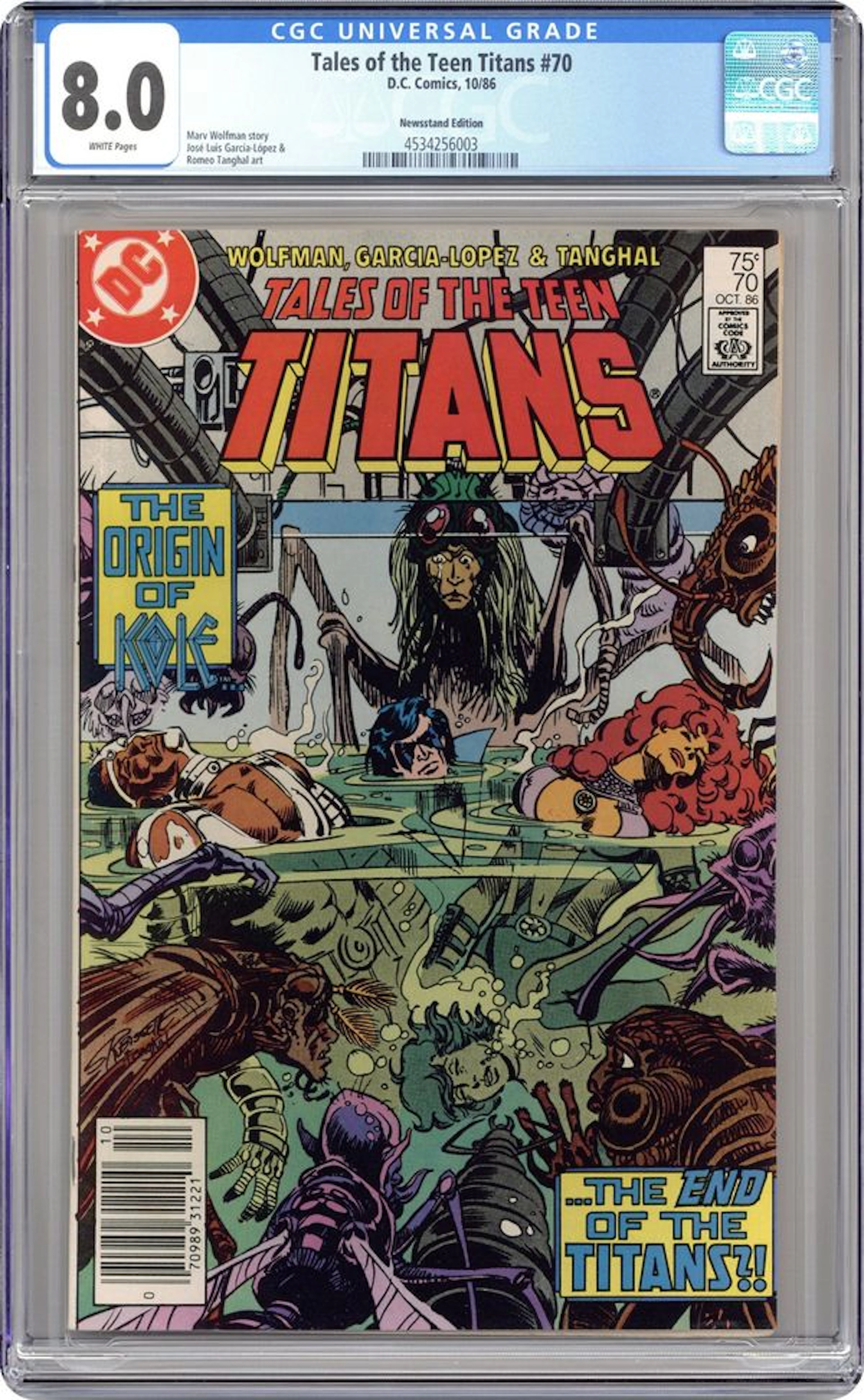 New Teen Titans (1980) (Tales of ...) 70N CGC 8.0