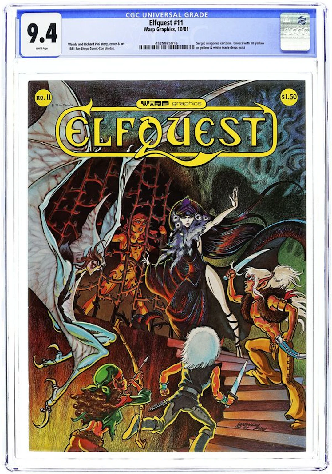 Elfquest (1978 Warp Graphics) Magazine 11 CGC 9.4
