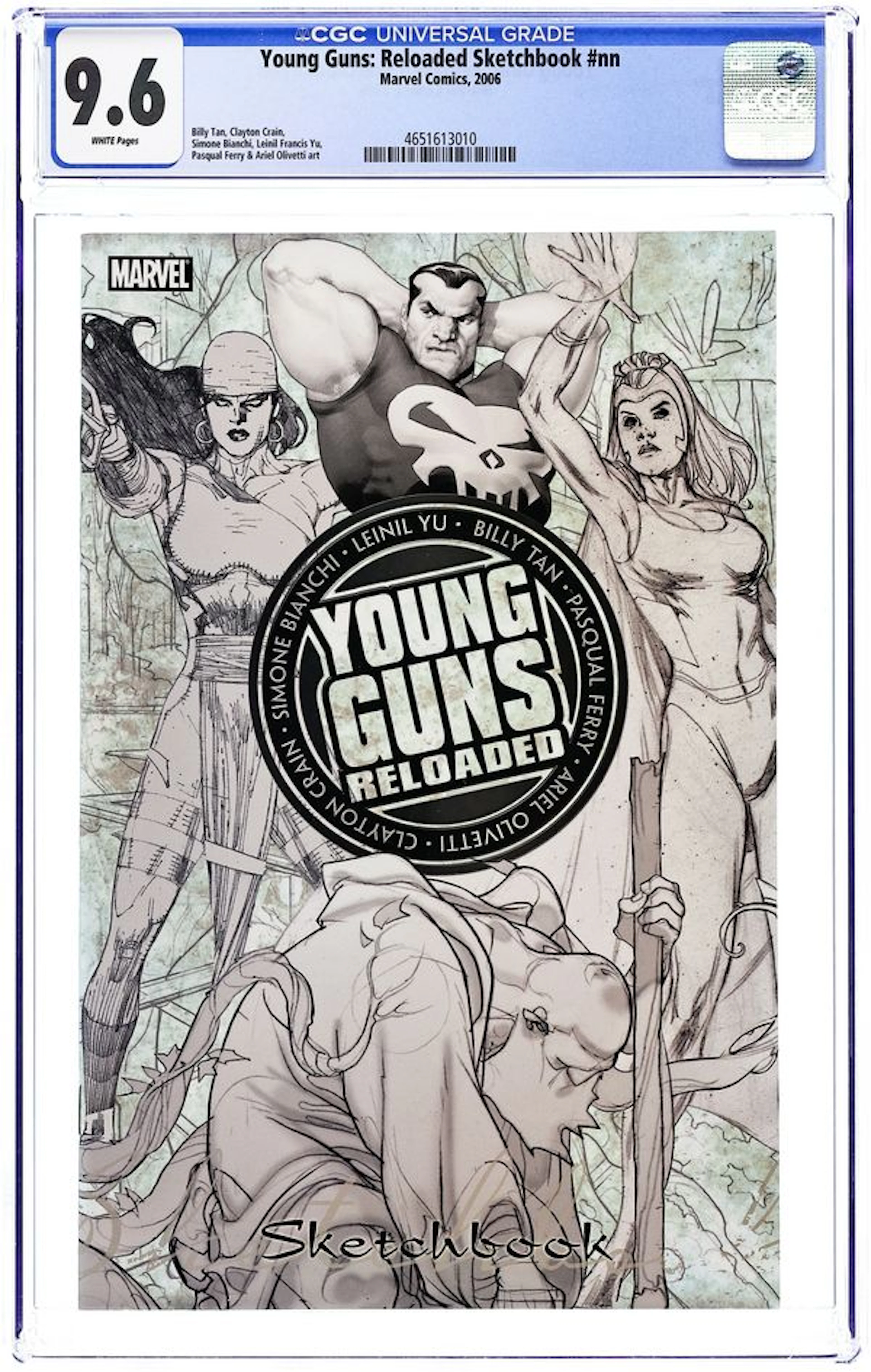 Young Guns Reloaded Sketchbook (2006 Marvel) 2006 CGC 9.6