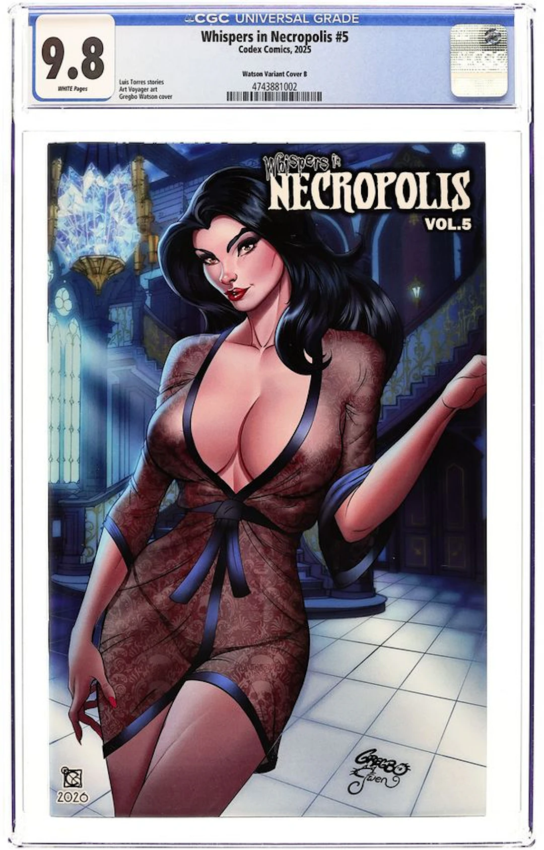 Whispers in Necropolis (2016 Codex Comics) 5WATSON.B CGC 9.8