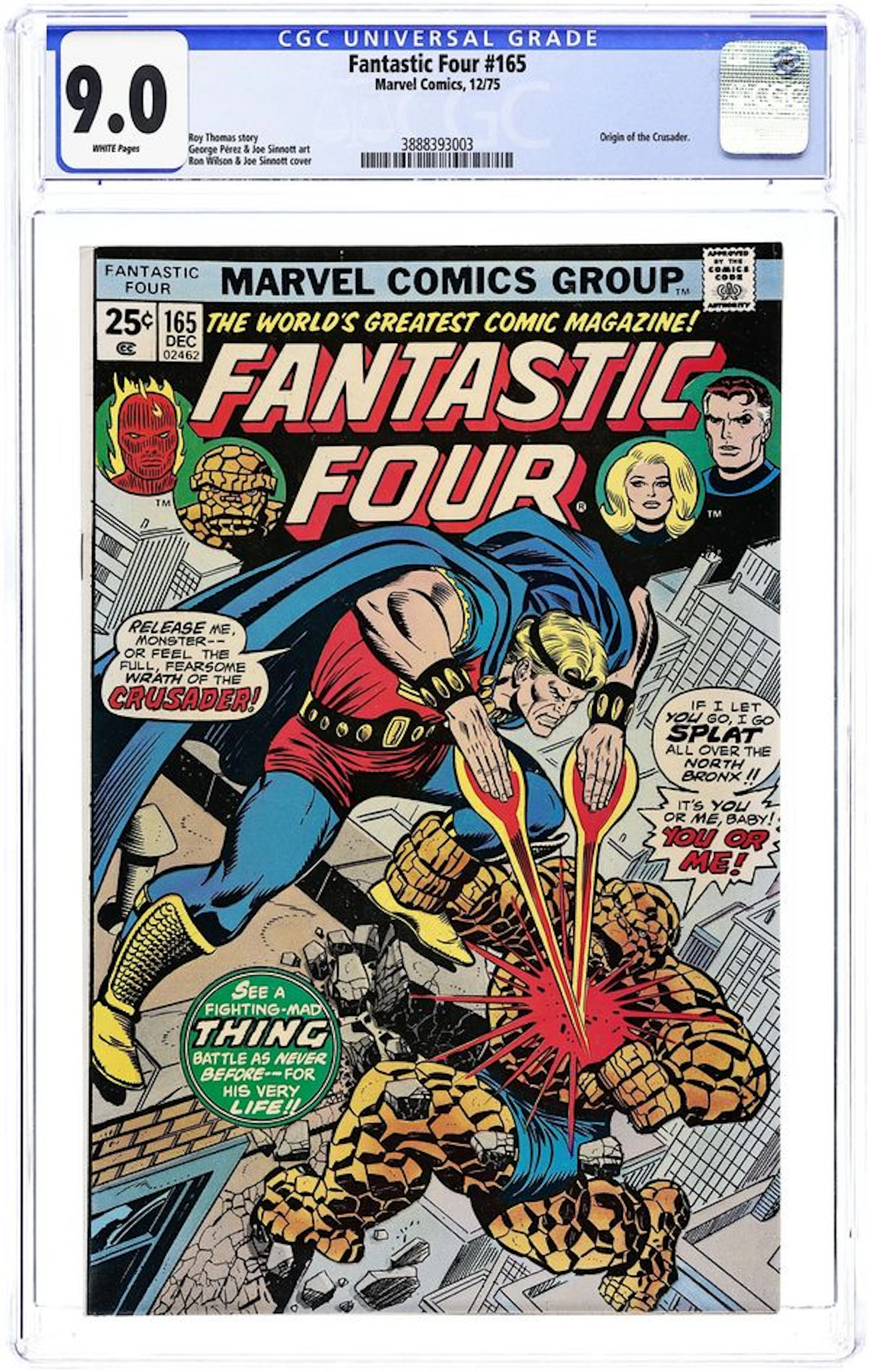 Fantastic Four (1961 1st Series) 165 CGC 9.0