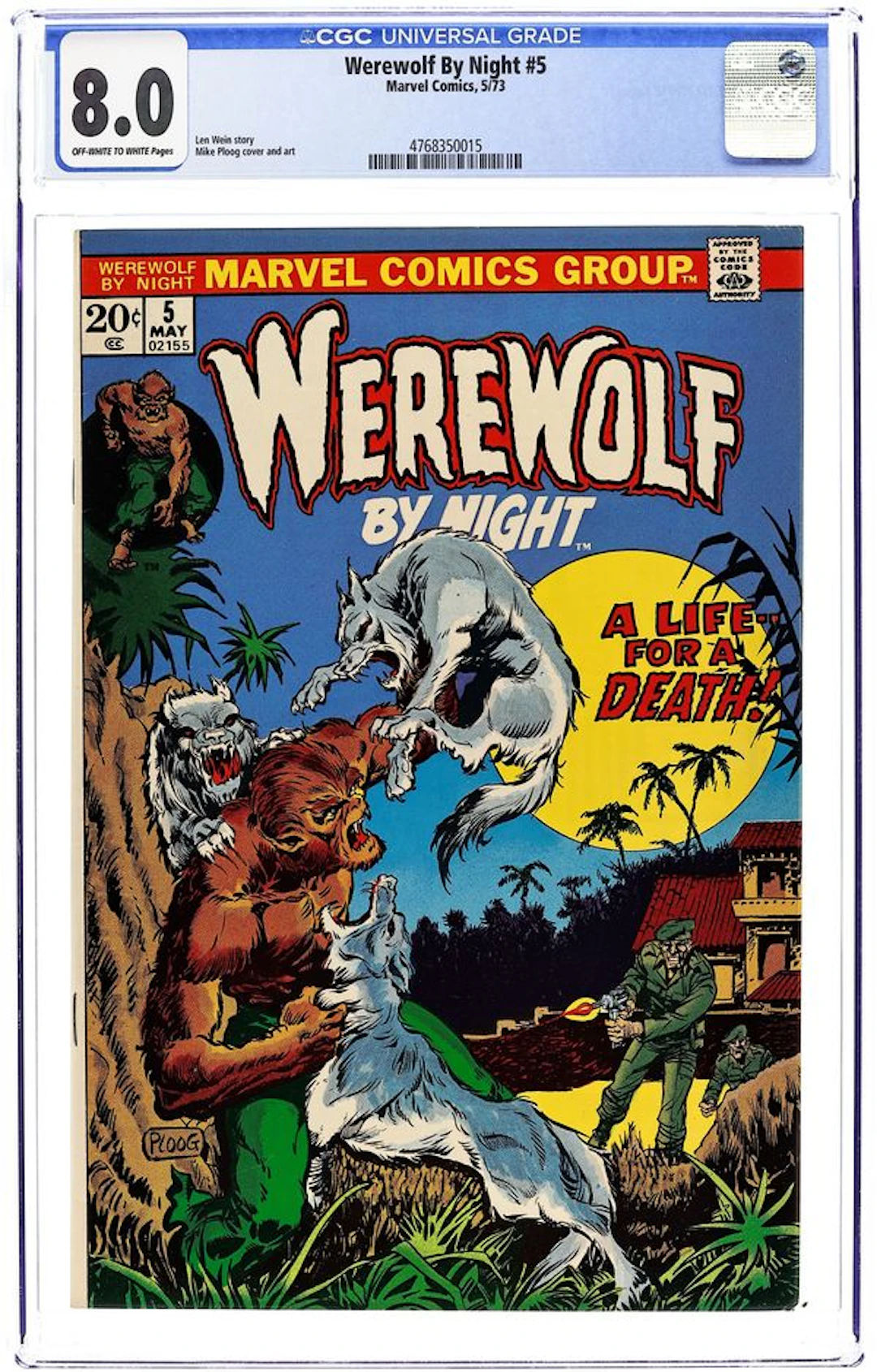Werewolf by Night (1972 1st Series) 5 CGC 8.0