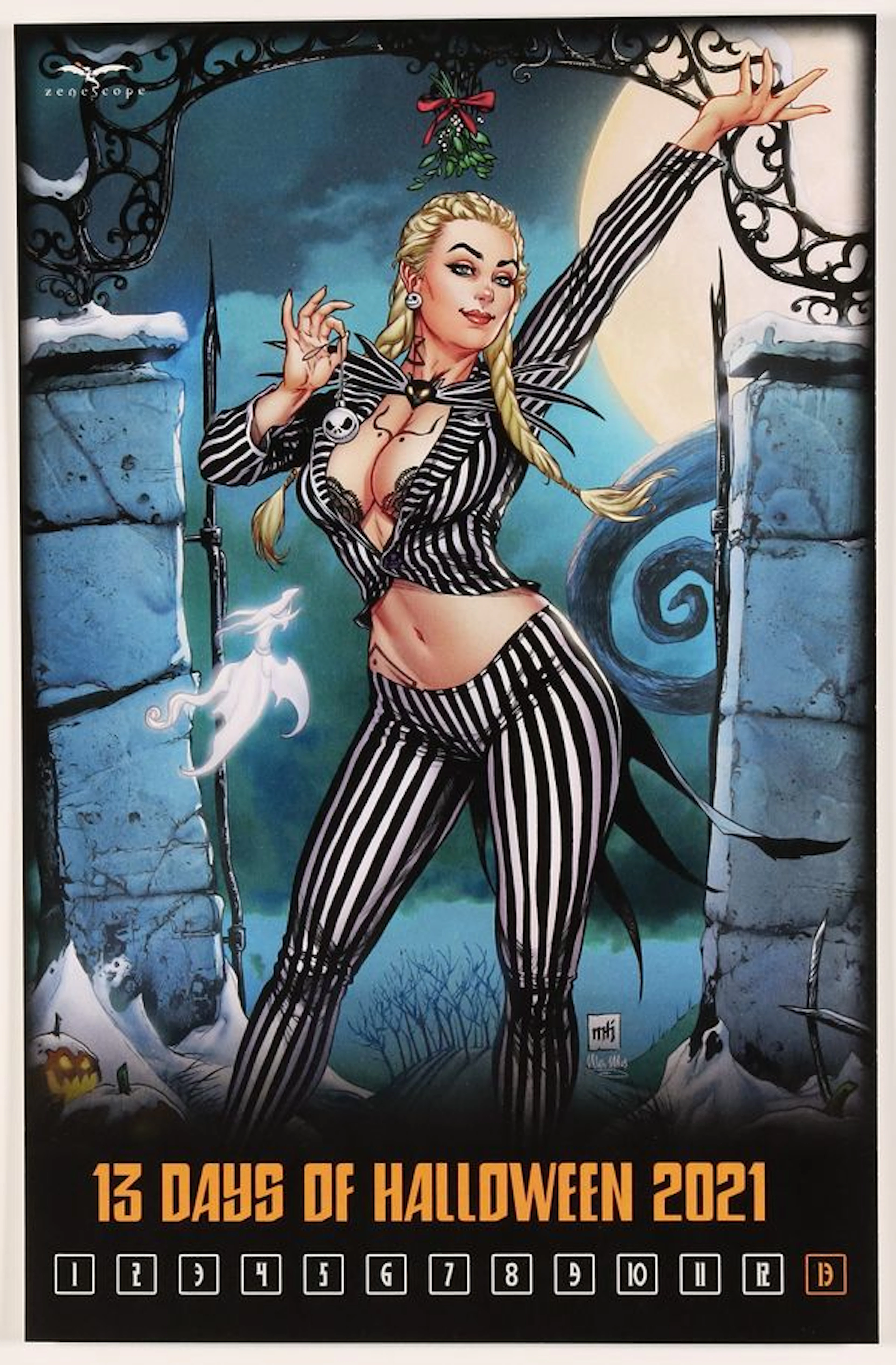 Zenescope 13 Days of Halloween 2021 Print by Mike Krome