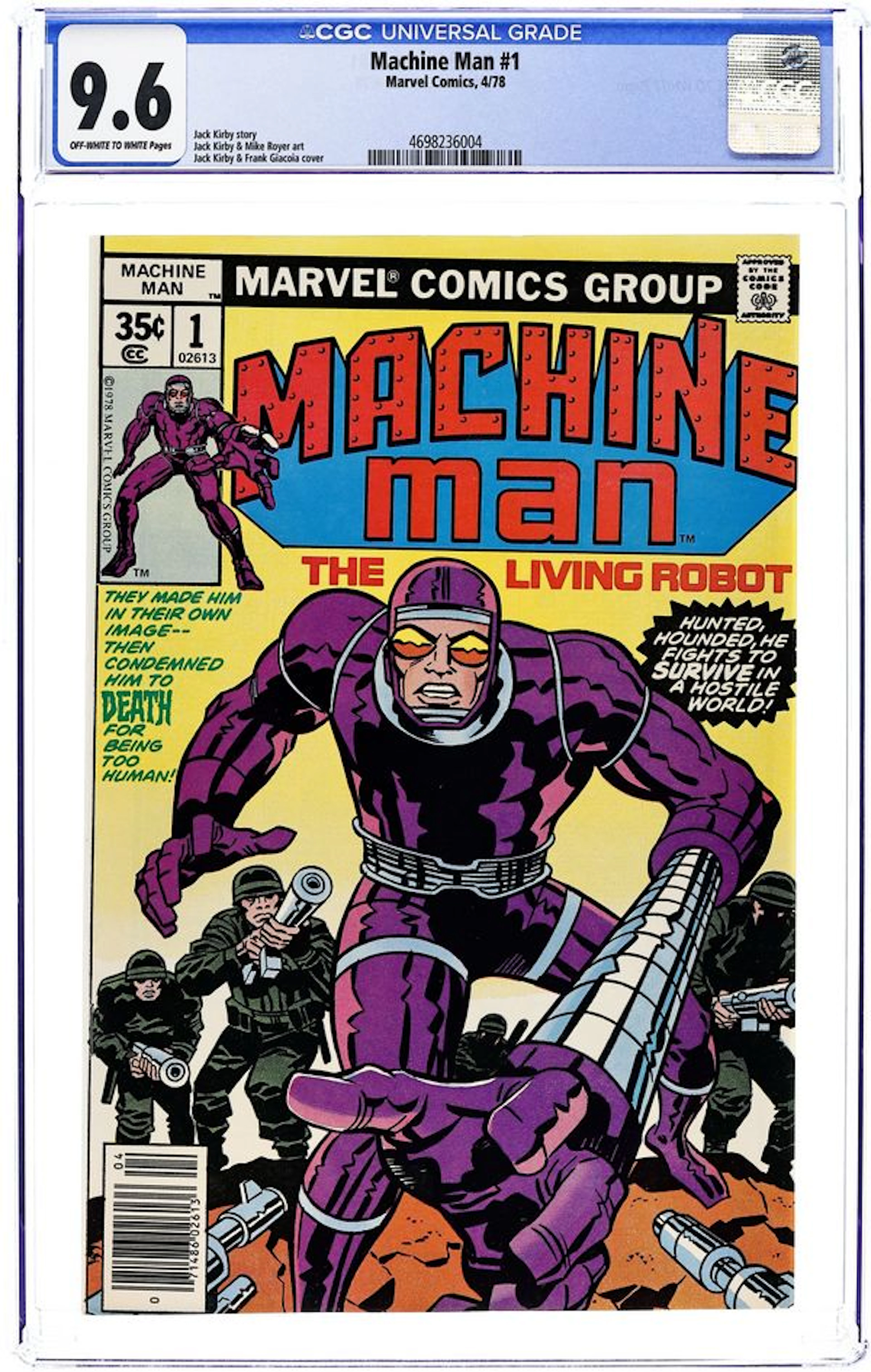 Machine Man (1978 1st Series) 1 CGC 9.6
