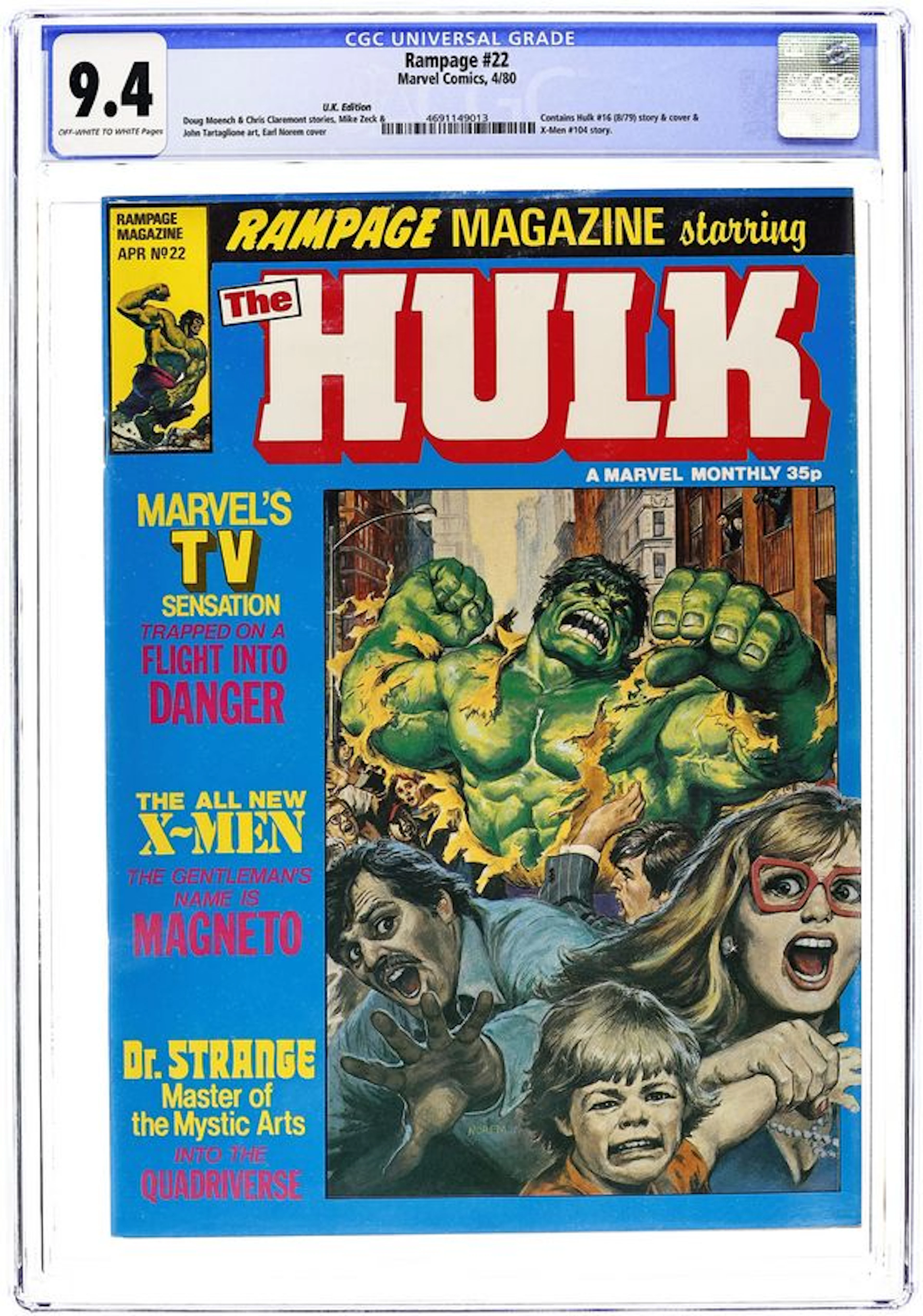 Rampage Magazine (UK 1978 Marvel) Monthly 22 CGC 9.4