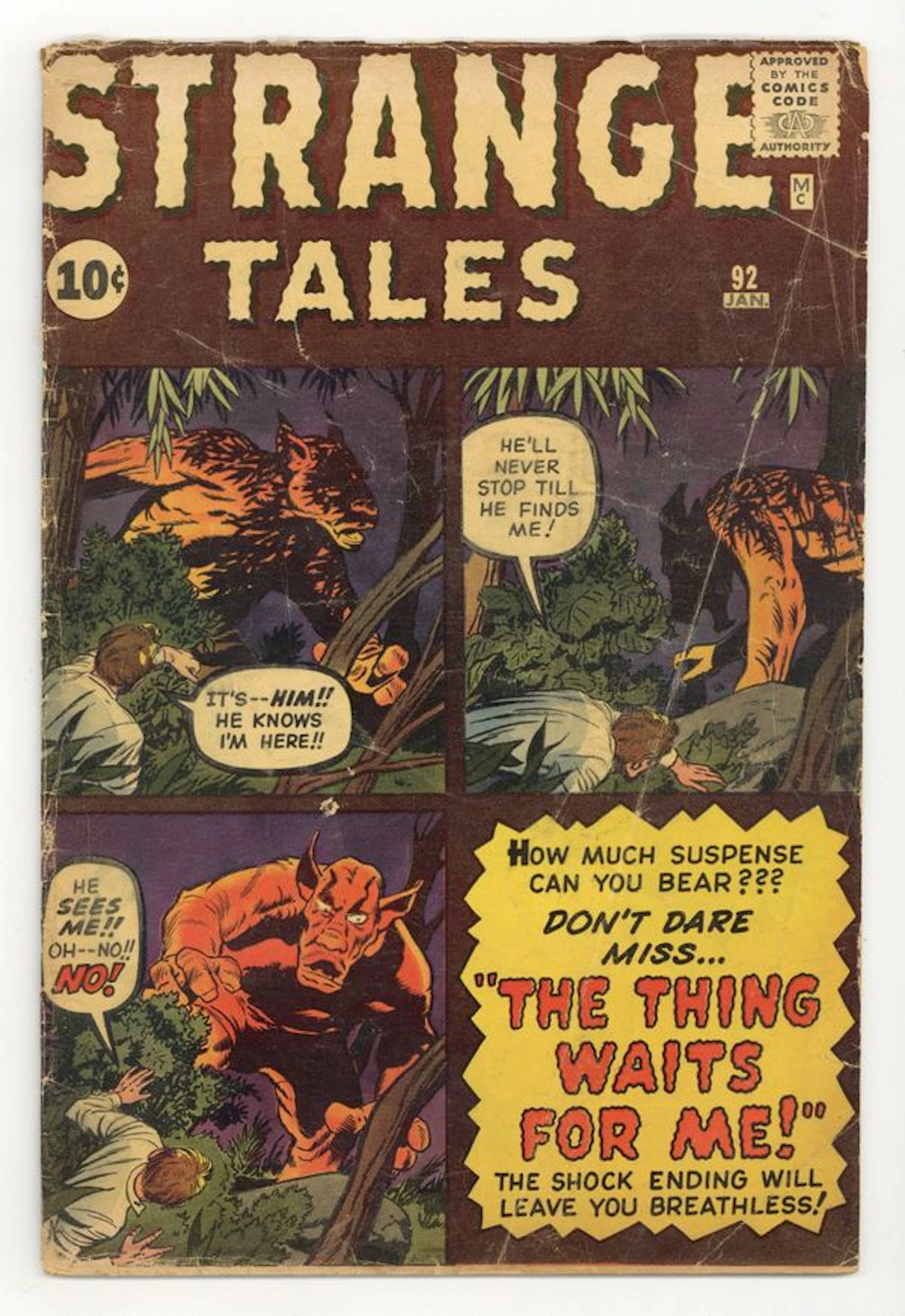 Strange Tales (1951 1st Series) 92 GD 2.0