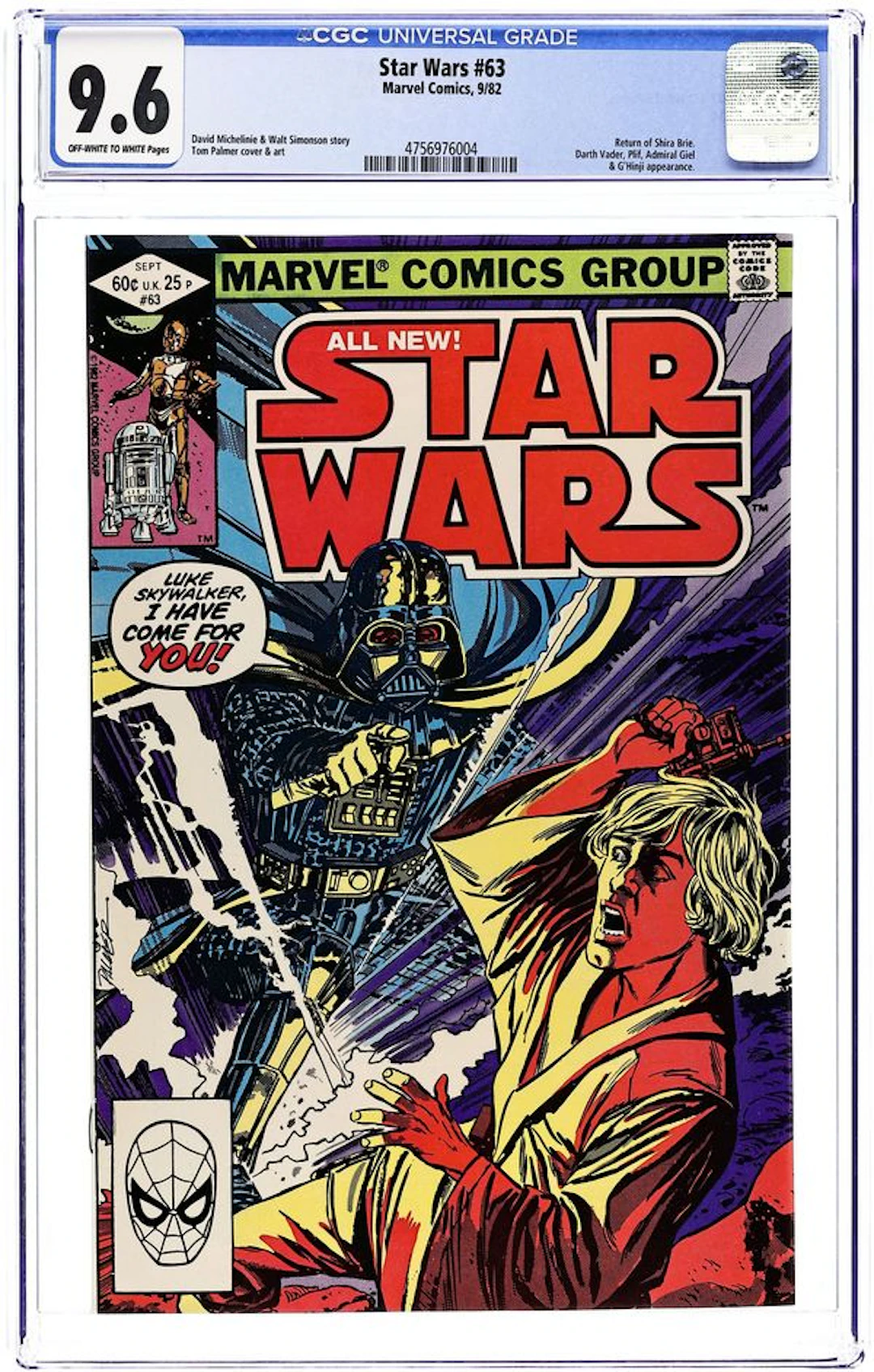 Star Wars (1977 Marvel) 63D CGC 9.6
