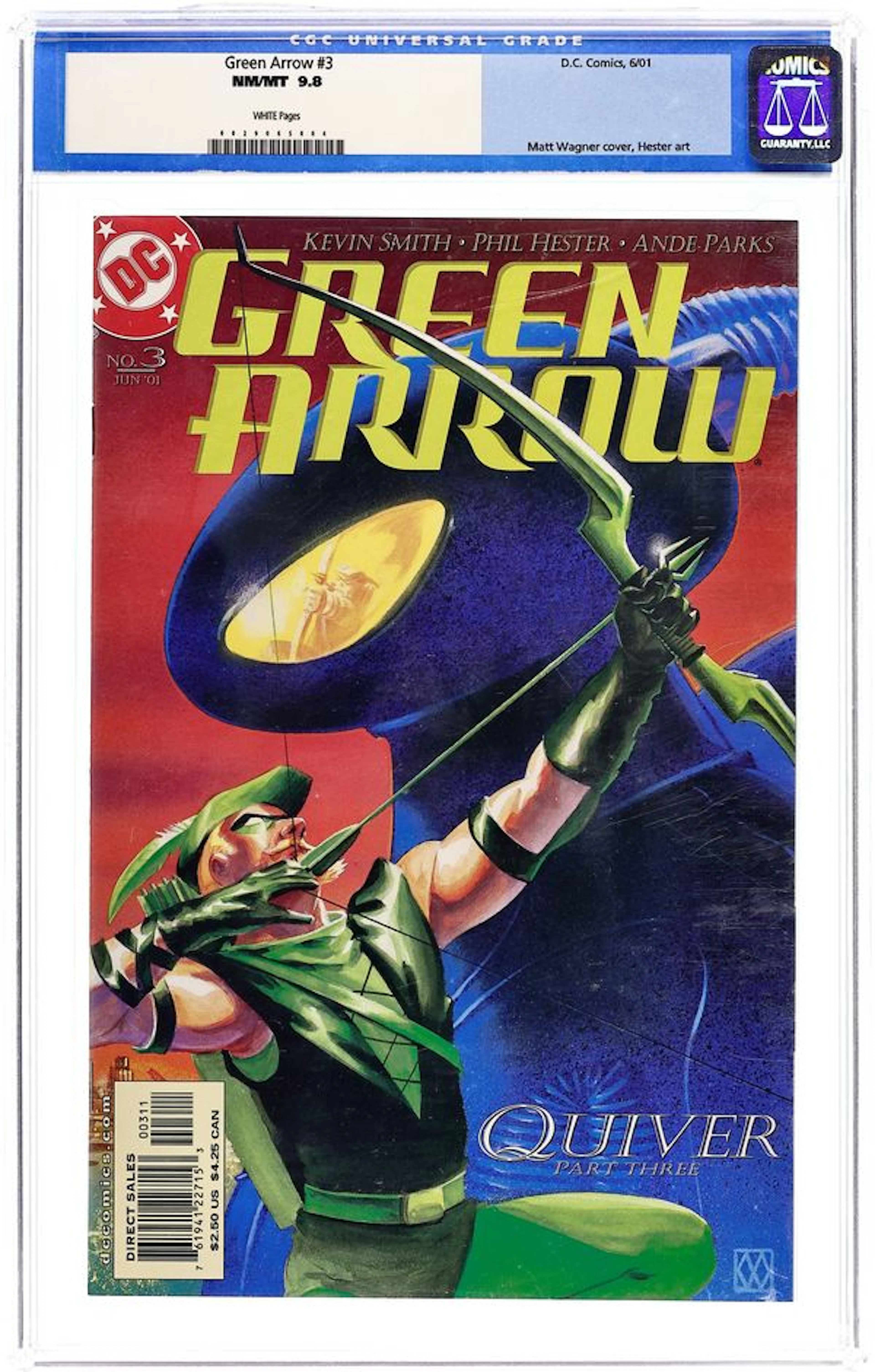 Green Arrow (2001 2nd Series) 3 CGC 9.8