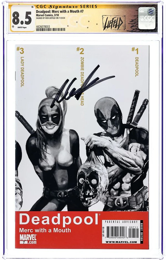 Deadpool Merc with a Mouth (2009) 7A CGC 8.5 SS Liefeld