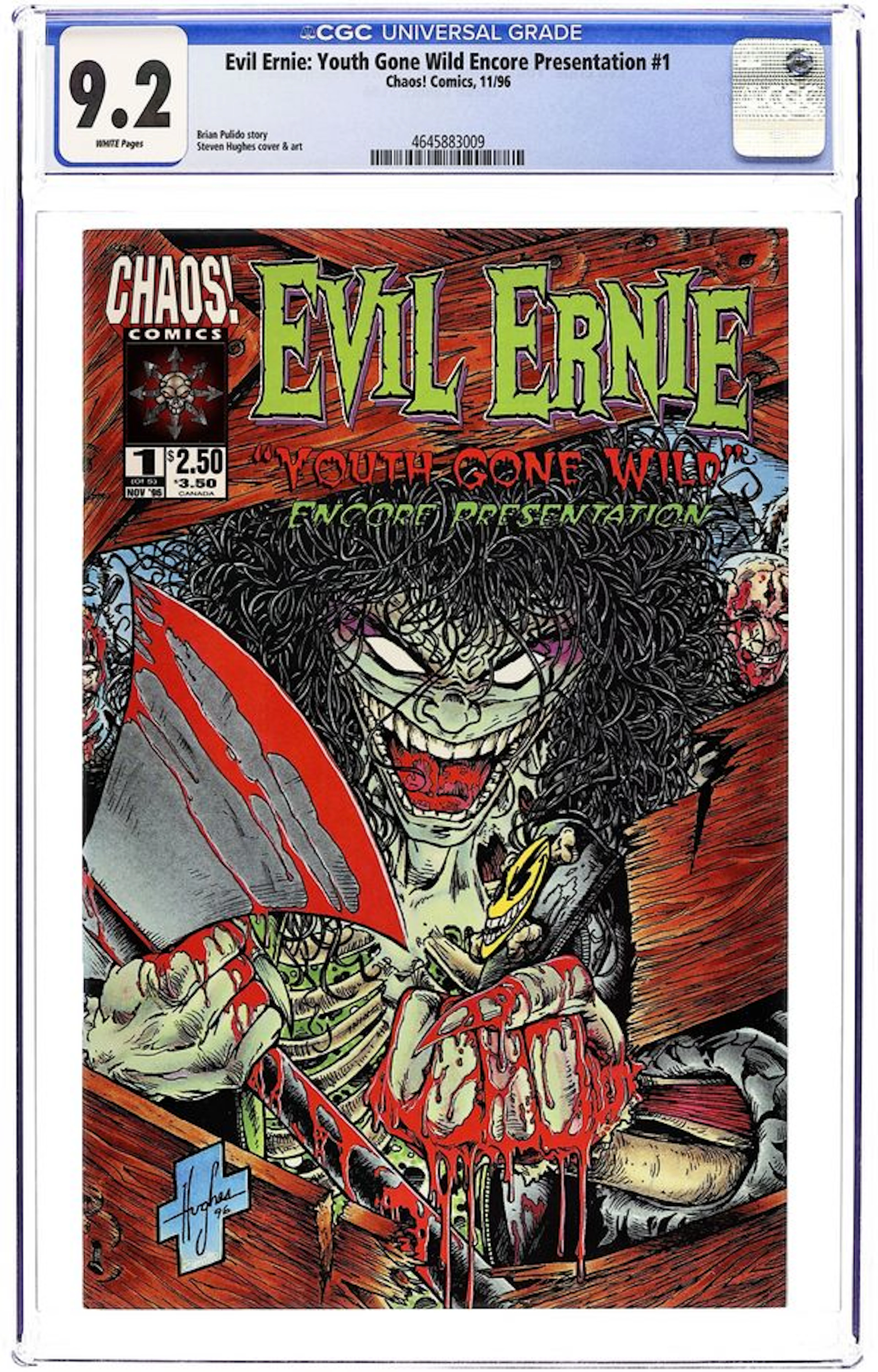 Evil Ernie Youth Gone Wild (1996) Encore Editon 1A CGC 9.2