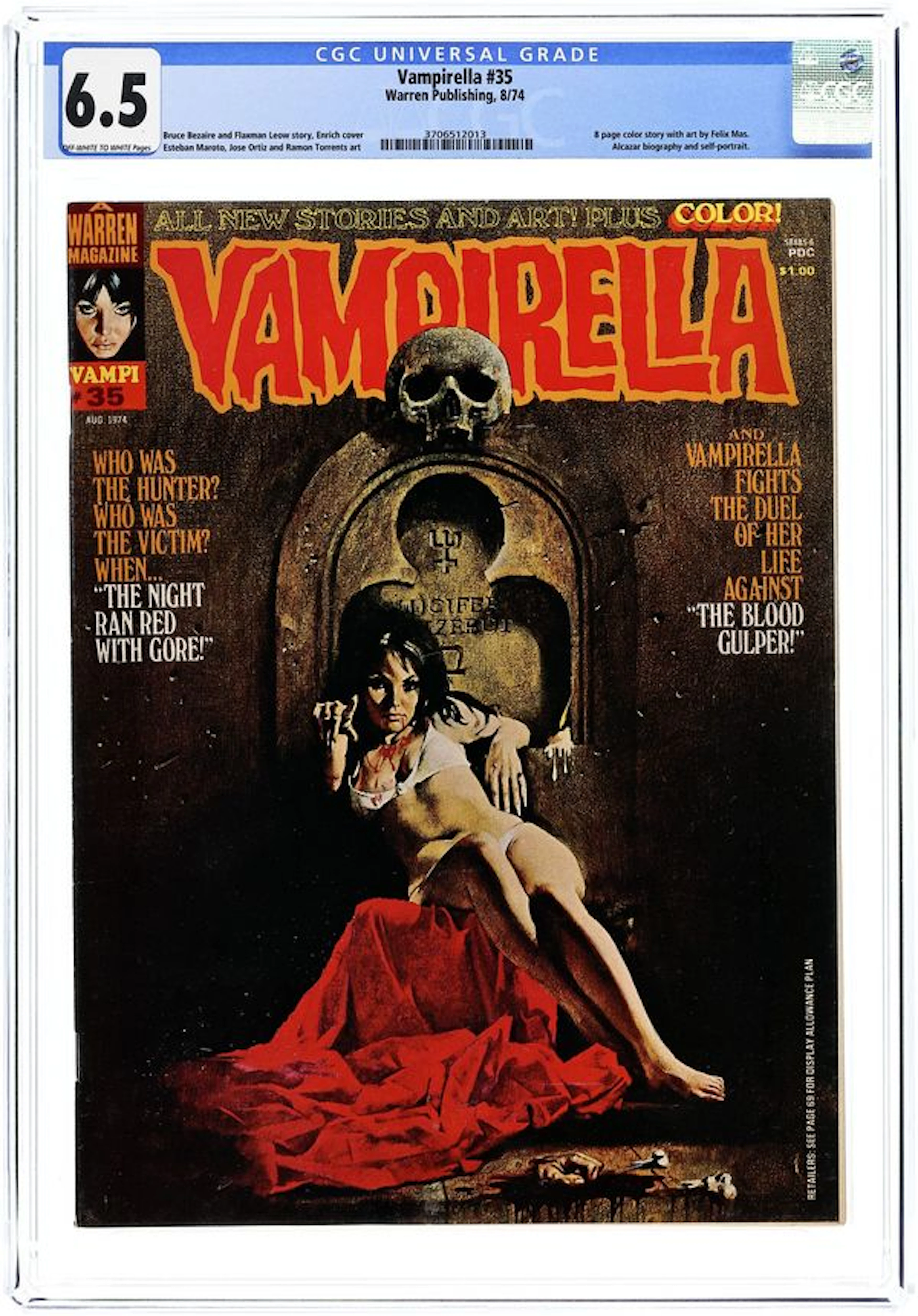 Vampirella (1969 Warren) 35 CGC 6.5