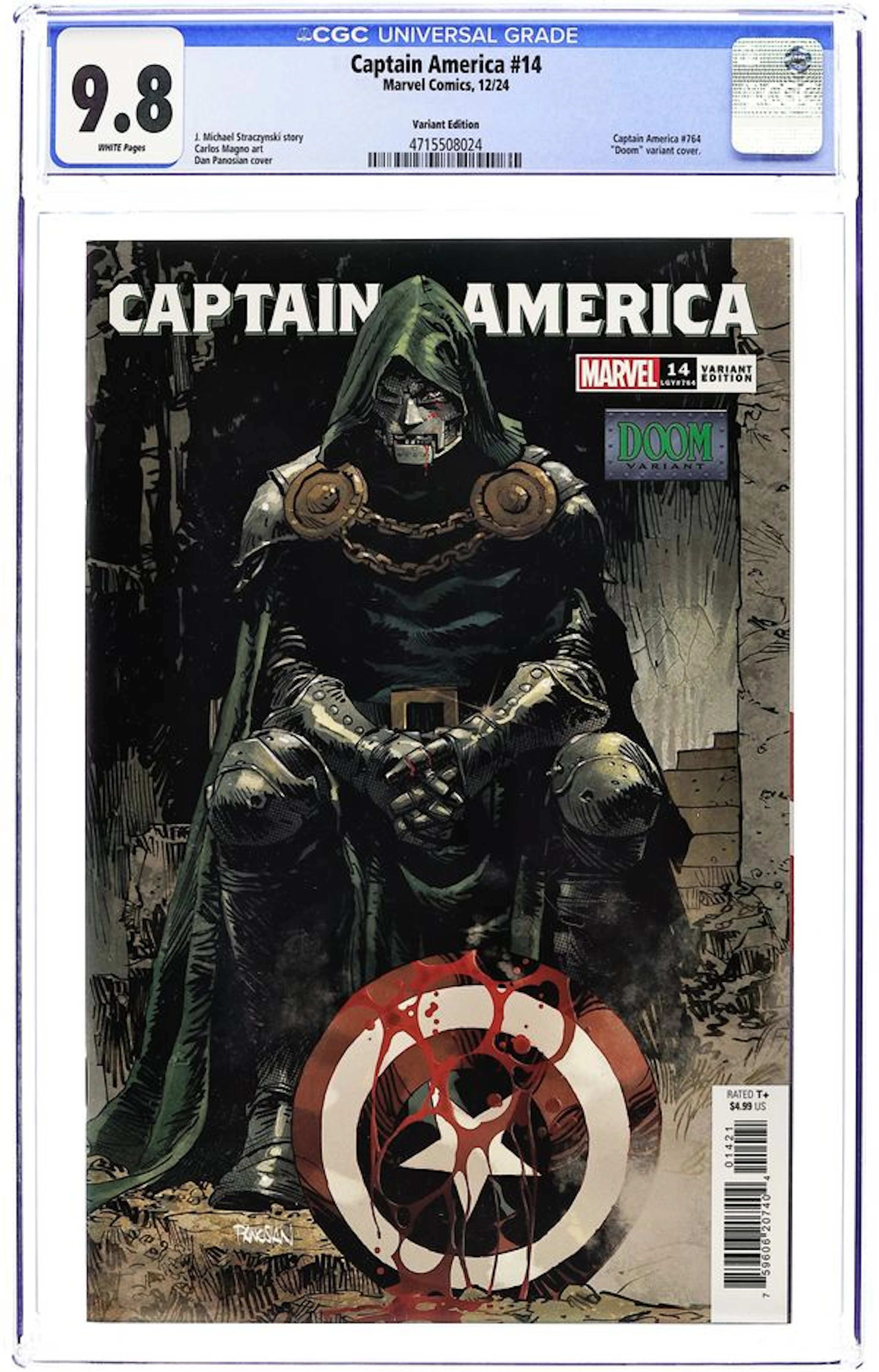 Captain America (2023 11th Series) 14B CGC 9.8