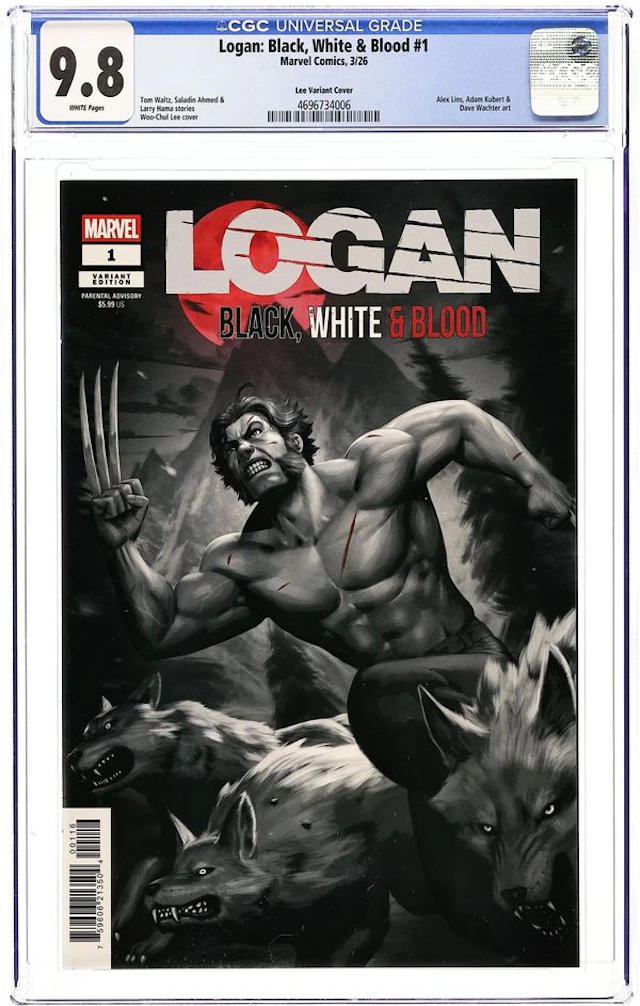 Logan Black White and Blood (2026 Marvel) 1D CGC 9.8