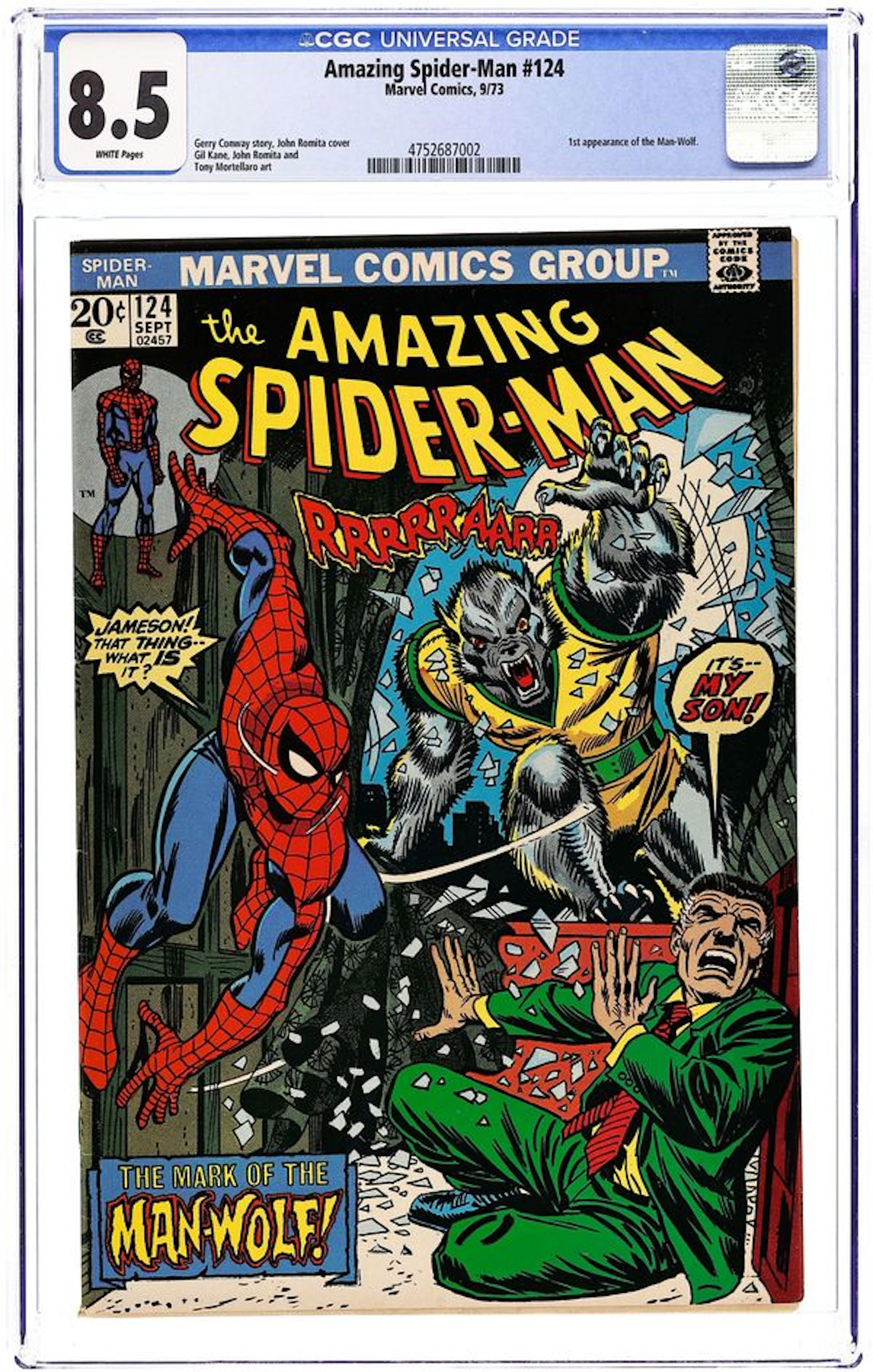 Amazing Spider-Man (1963 1st Series) 124 CGC 8.5