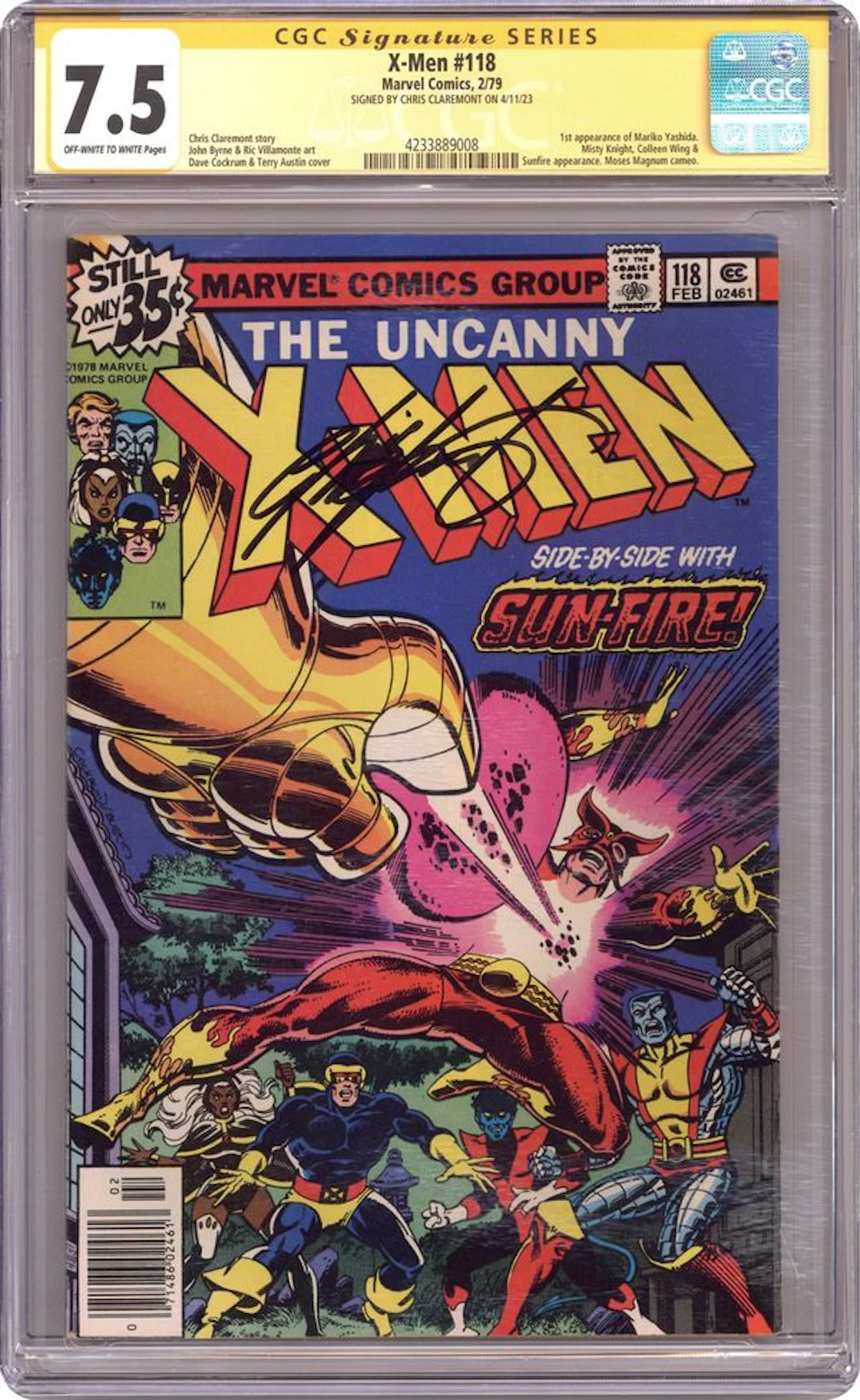 Uncanny X-Men (1963 1st Series) 118 CGC 7.5 SS Claremont