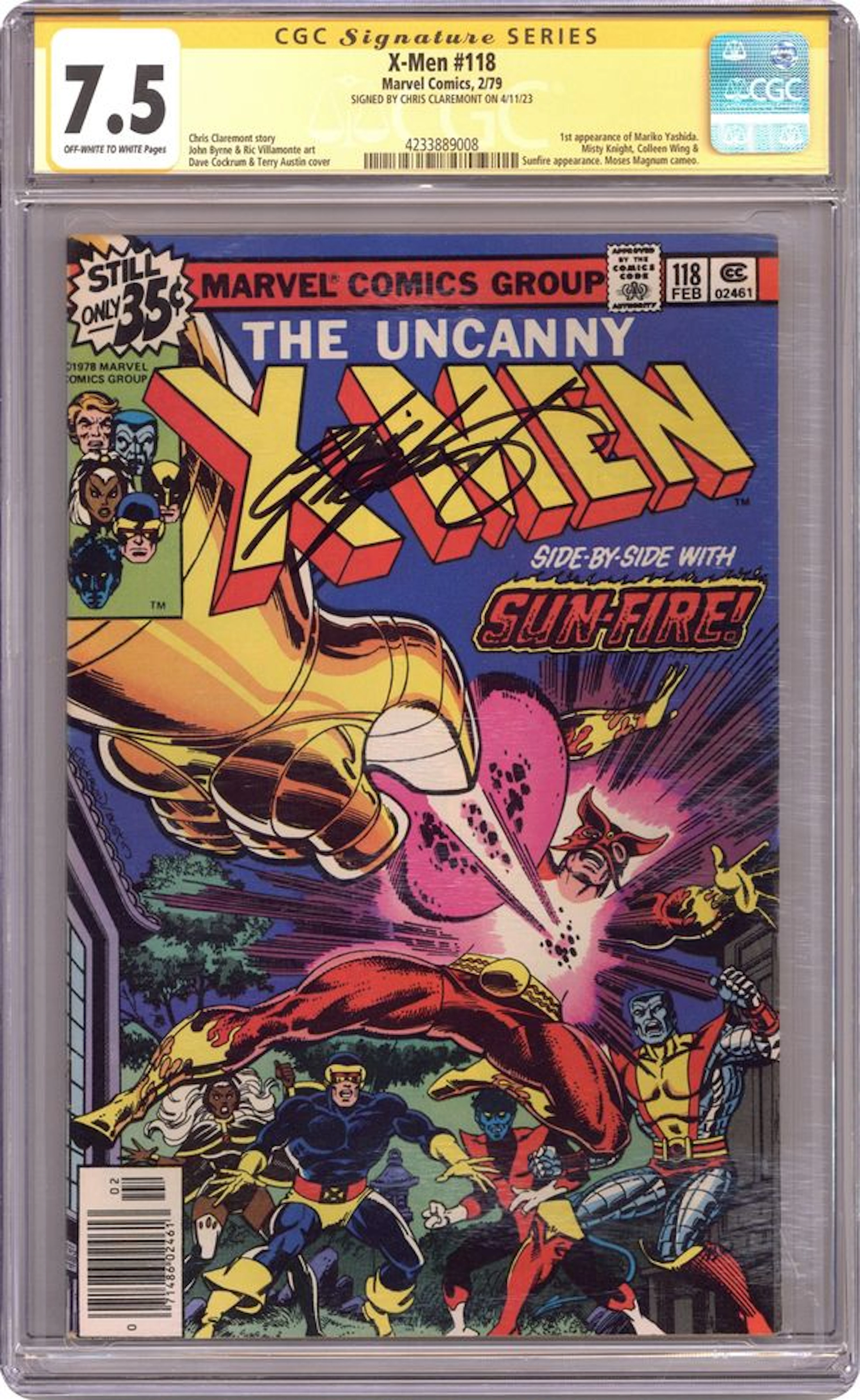 Uncanny X-Men (1963 1st Series) 118 CGC 7.5 SS Claremont
