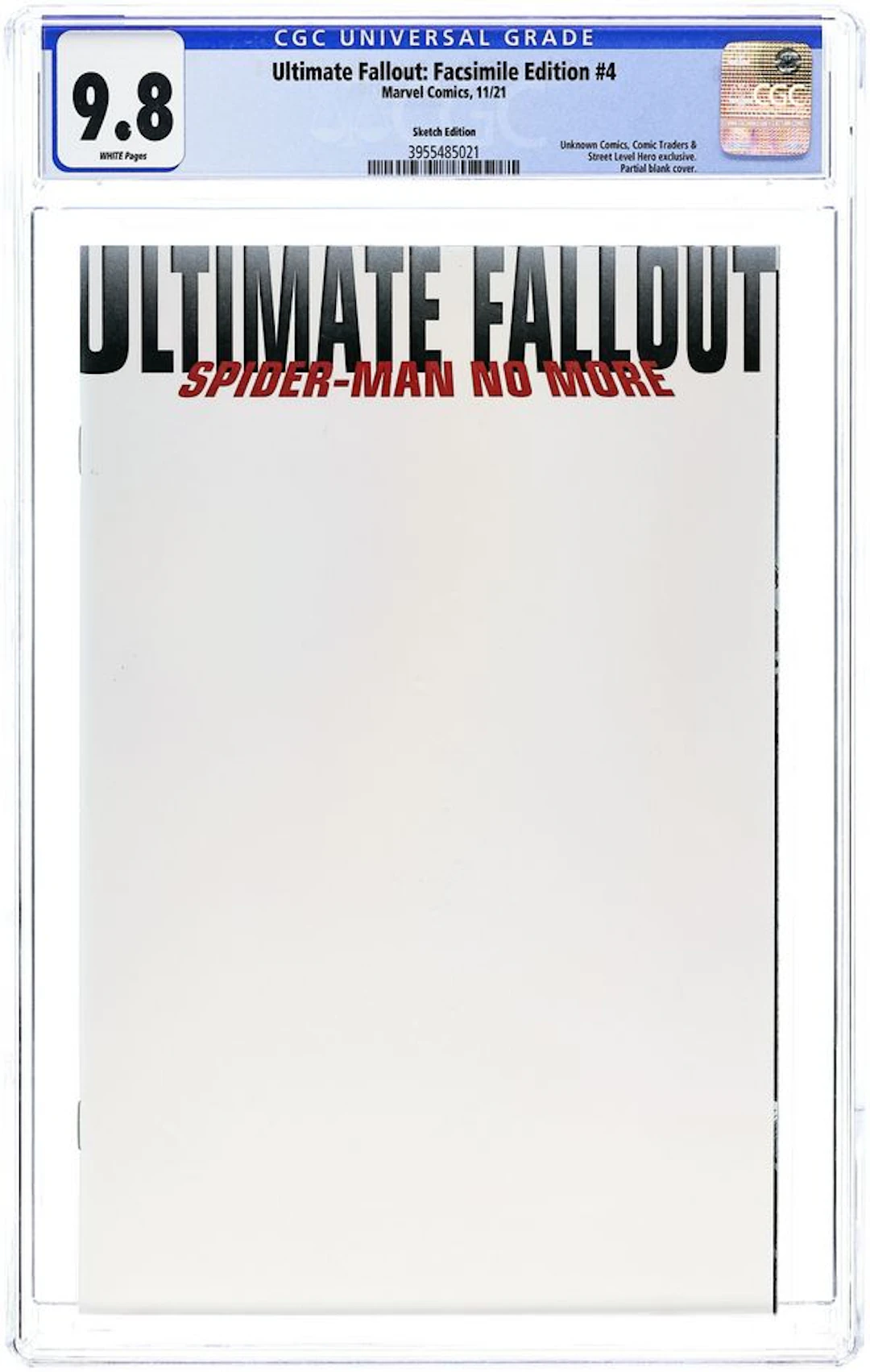 Ultimate Fallout (2011 Marvel) Facsimile Edition 4ILLUMINATI CGC 9.8