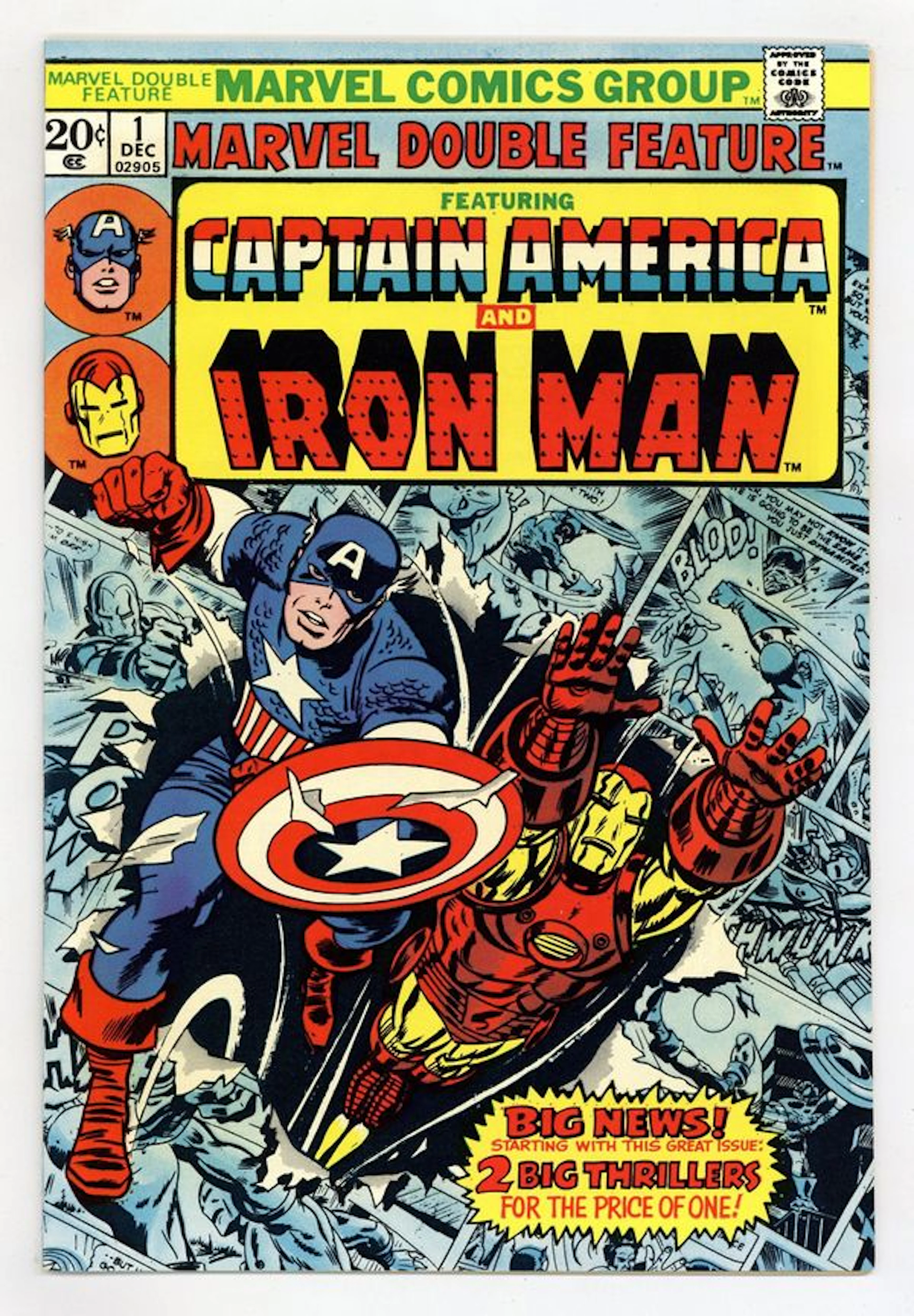 Marvel Double Feature (1973 Marvel) 1 FN+ 6.5