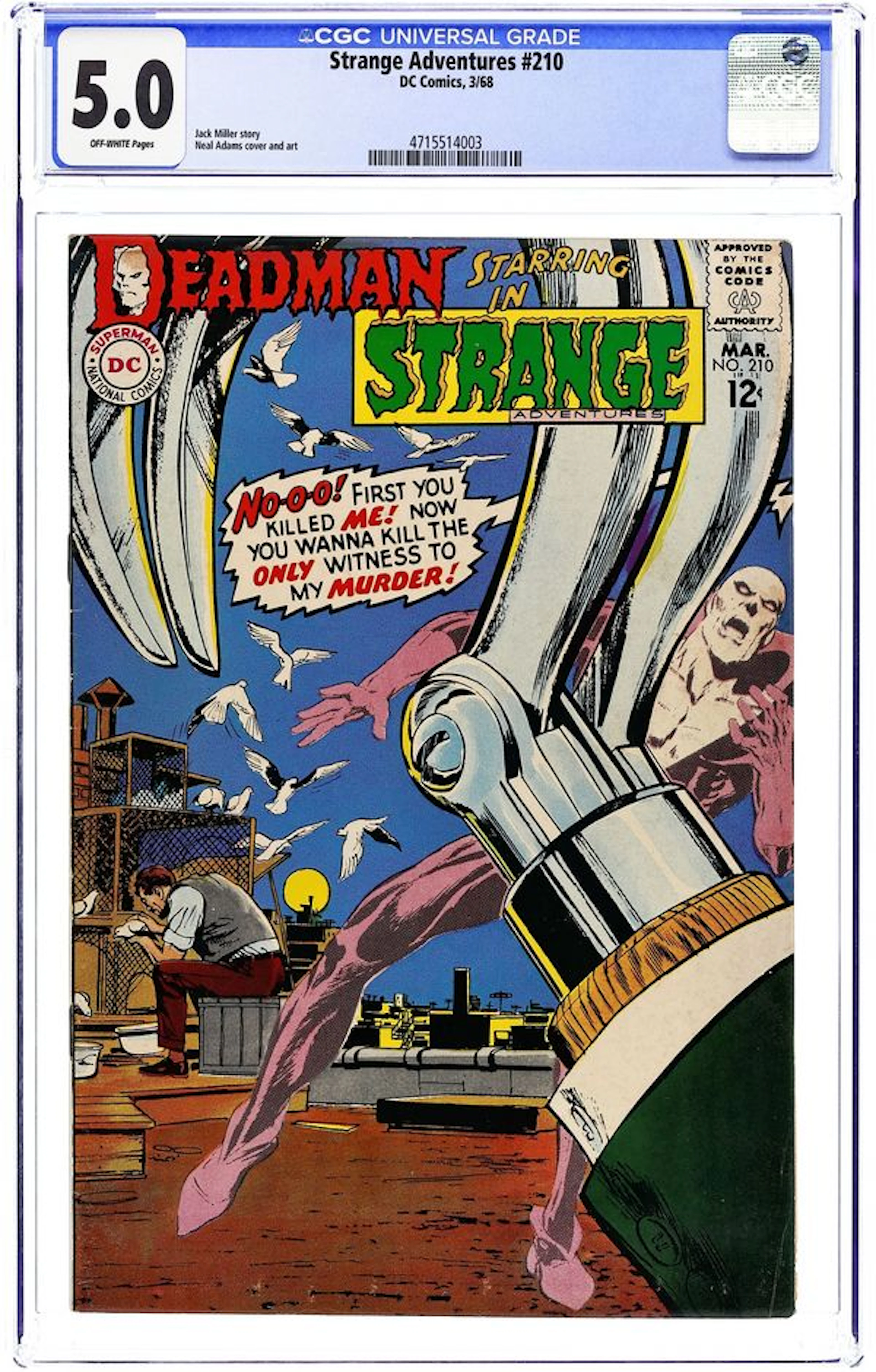 Strange Adventures (1950 1st Series) 210 CGC 5.0