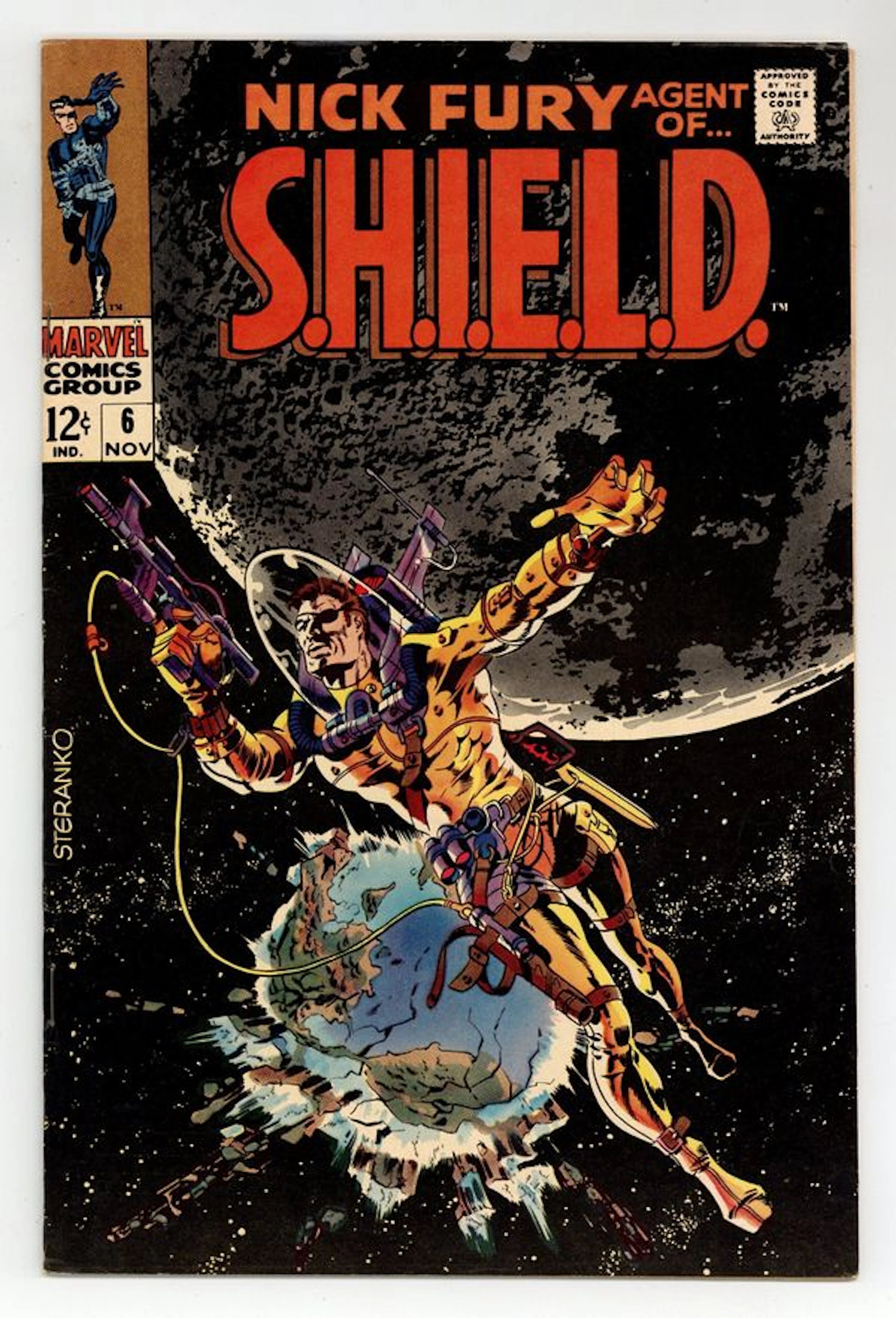 Nick Fury Agent of SHIELD (1968 1st Series) 6 FN- 5.5