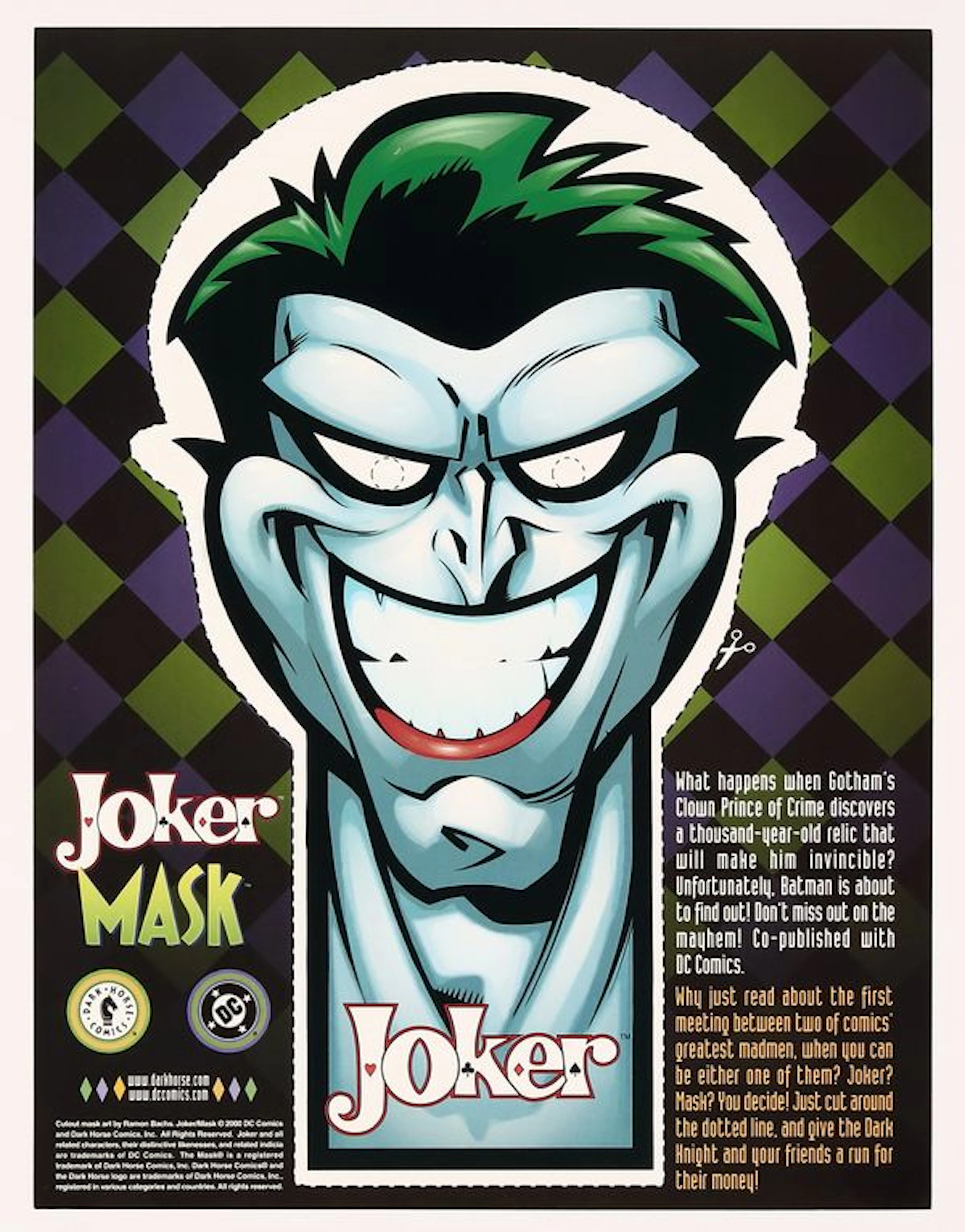 Joker/Mask (2000 DC/Dark Horse) Promotional Poster