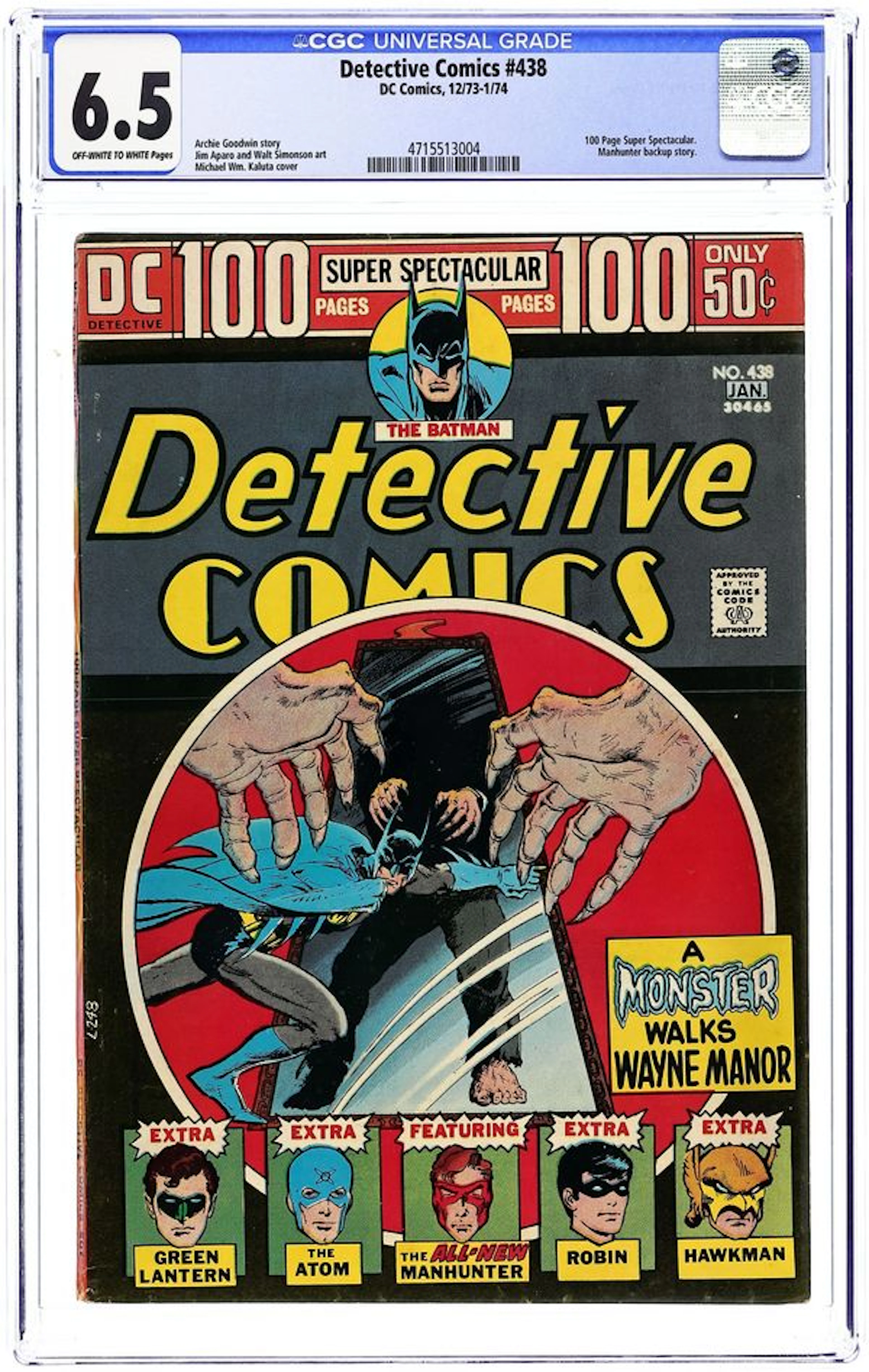 Detective Comics (1937 1st Series) 438 CGC 6.5