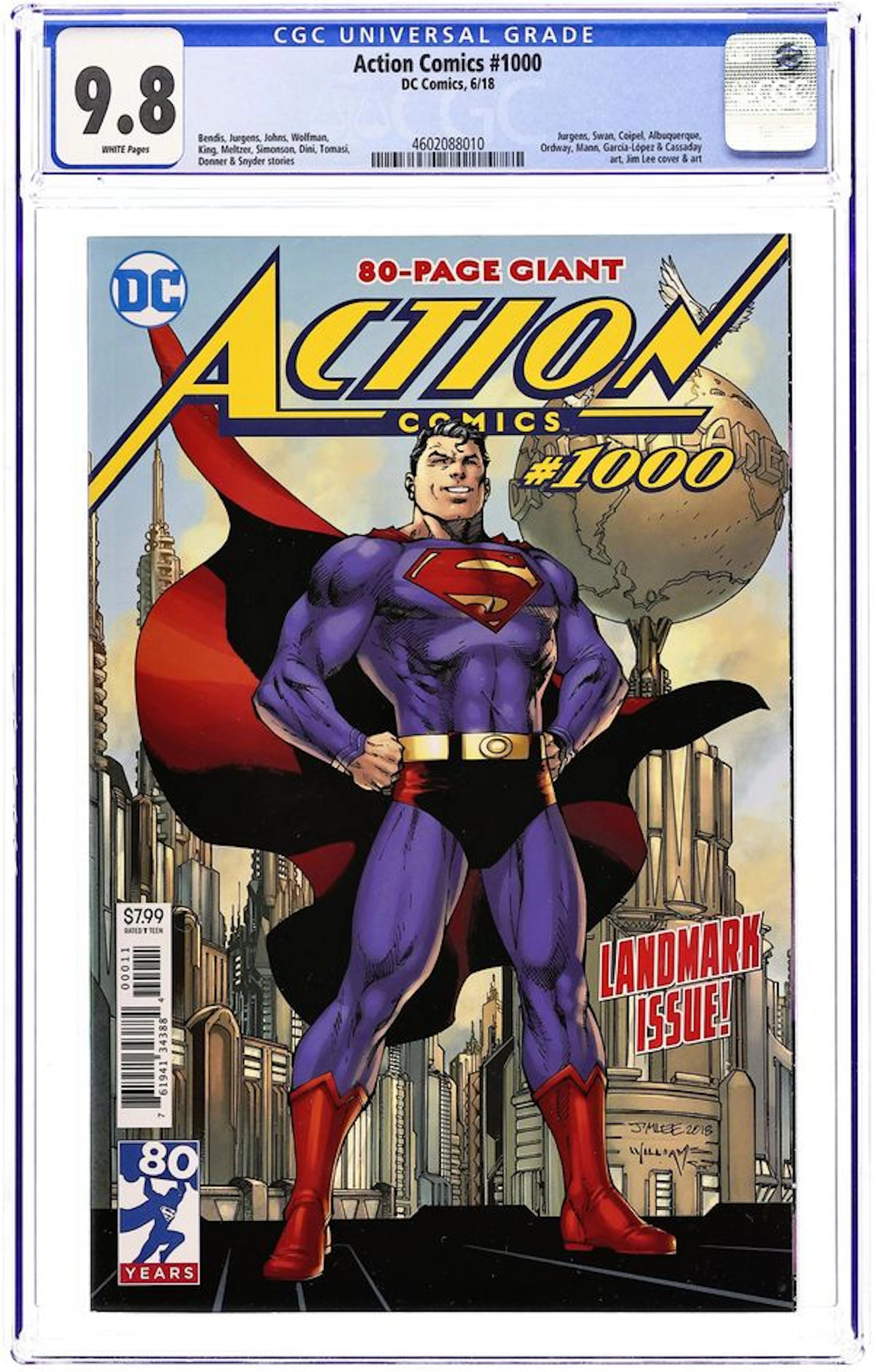 Action Comics (2016 3rd Series) 1000A CGC 9.8