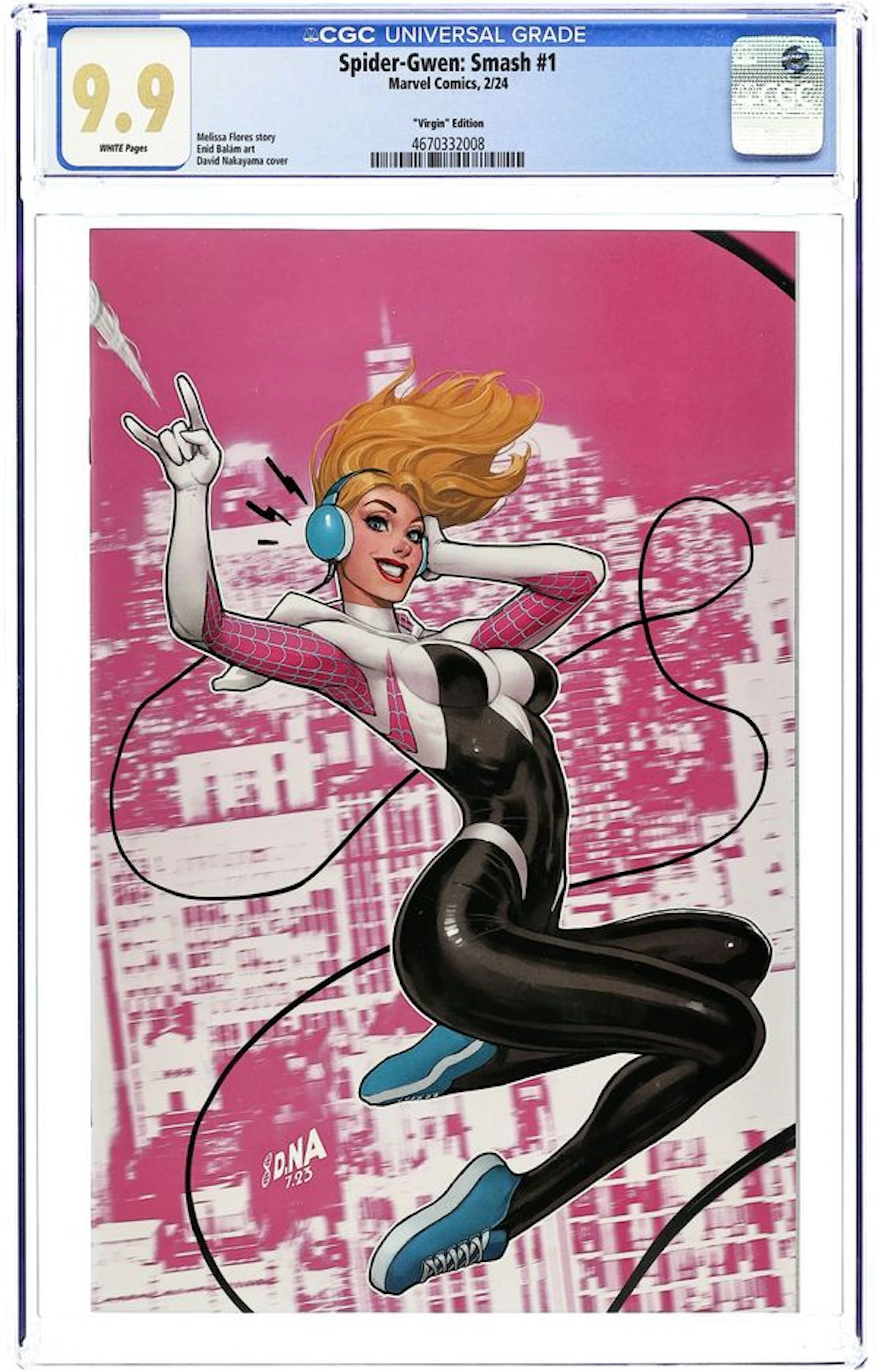 Spider-Gwen Smash (2024 Marvel) 1ILLUMINATI CGC 9.9