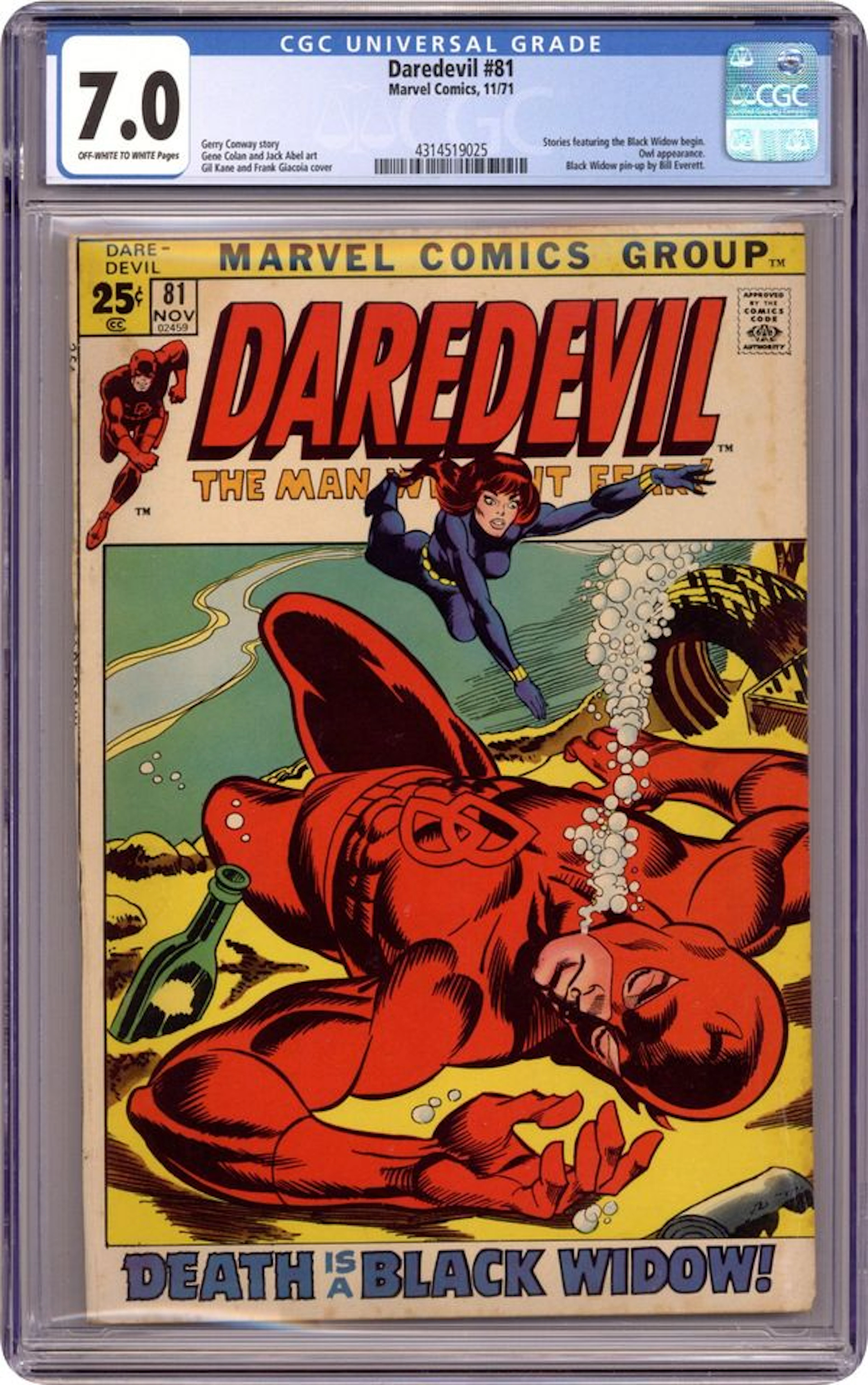 Daredevil (1964 1st Series) 81 CGC 7.0