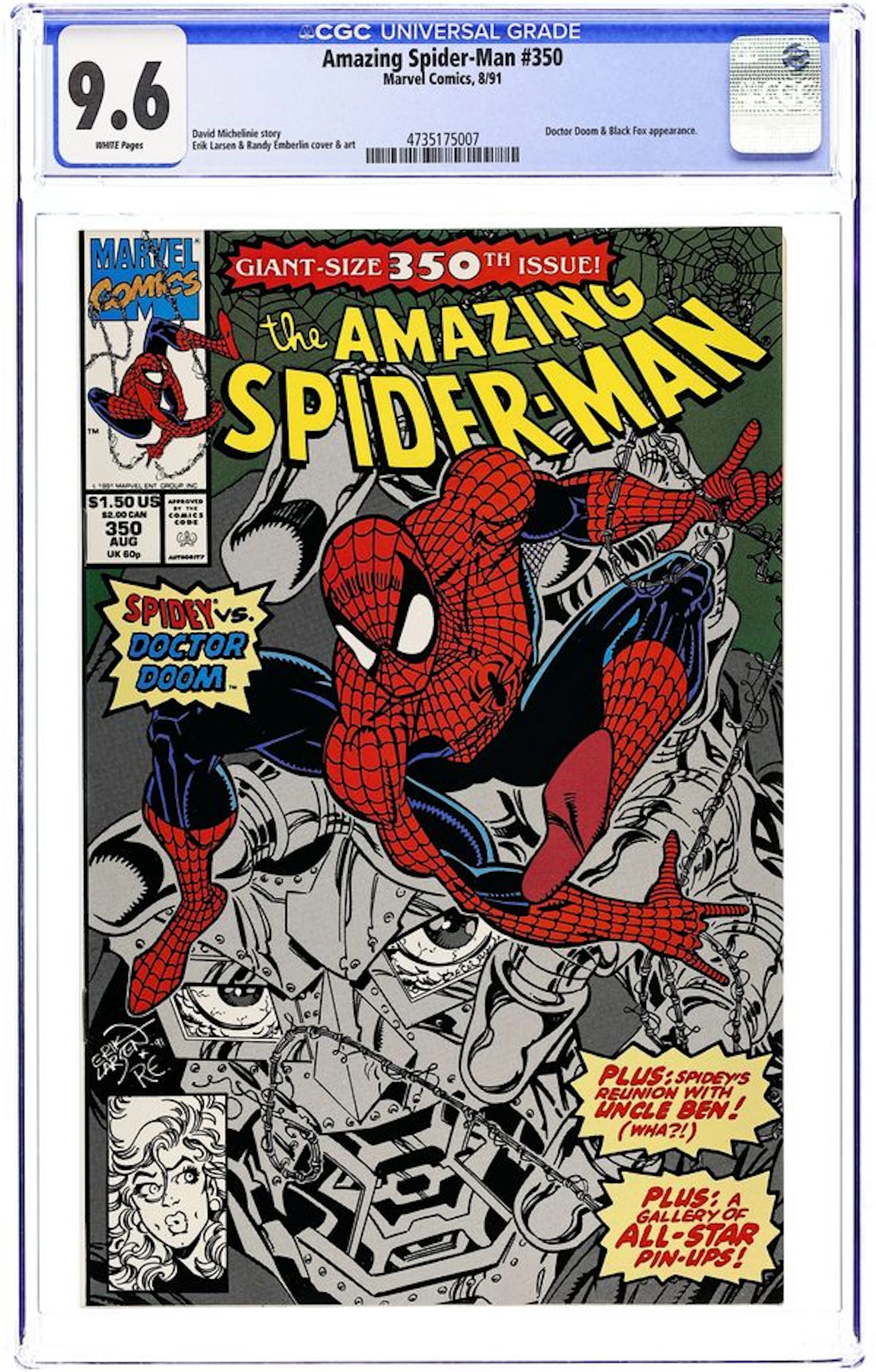 Amazing Spider-Man (1963 1st Series) 350 CGC 9.6