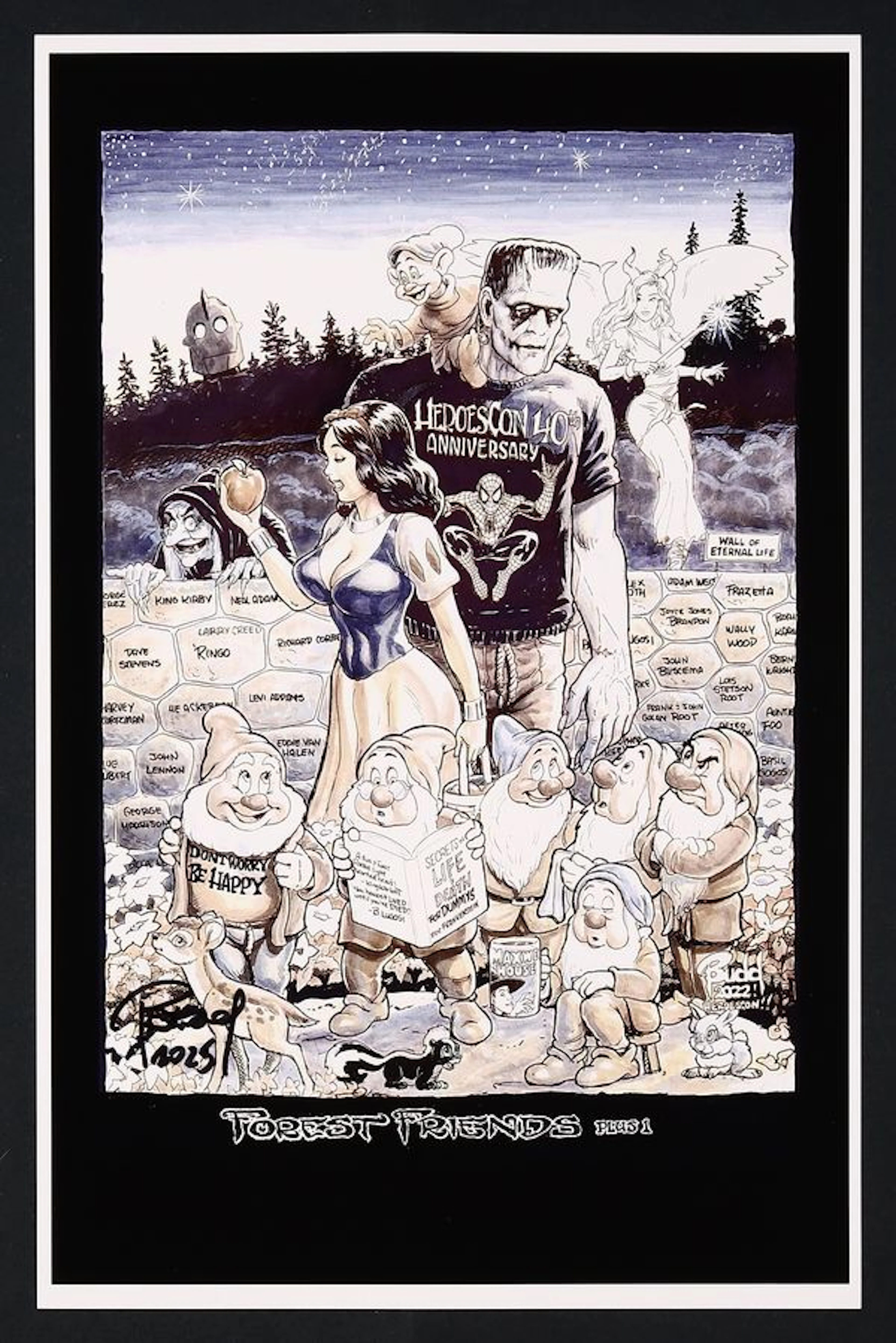 Forest Friends Print by Budd Root