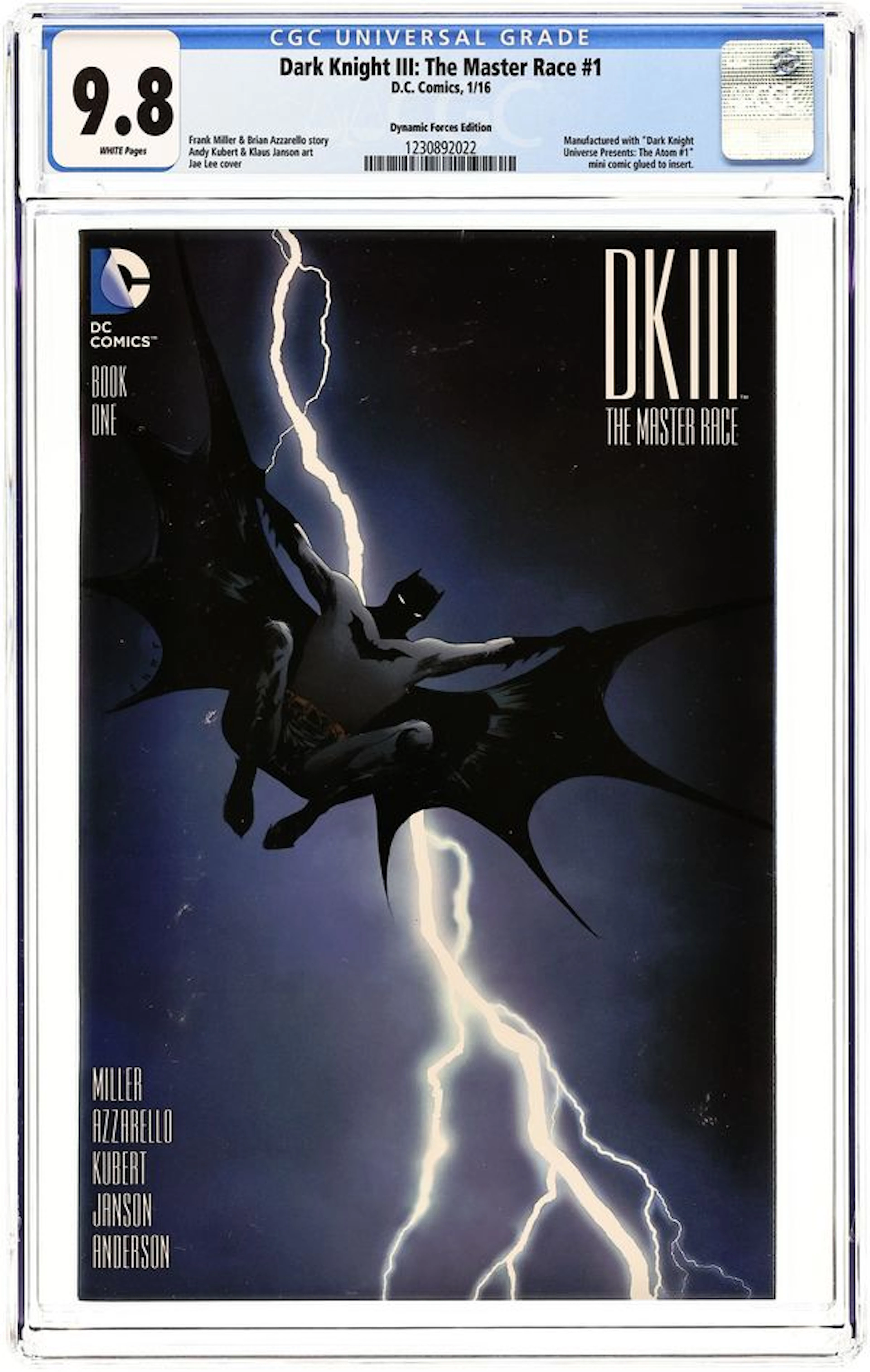 Dark Knight III Master Race (2015) 1DF.A CGC 9.8