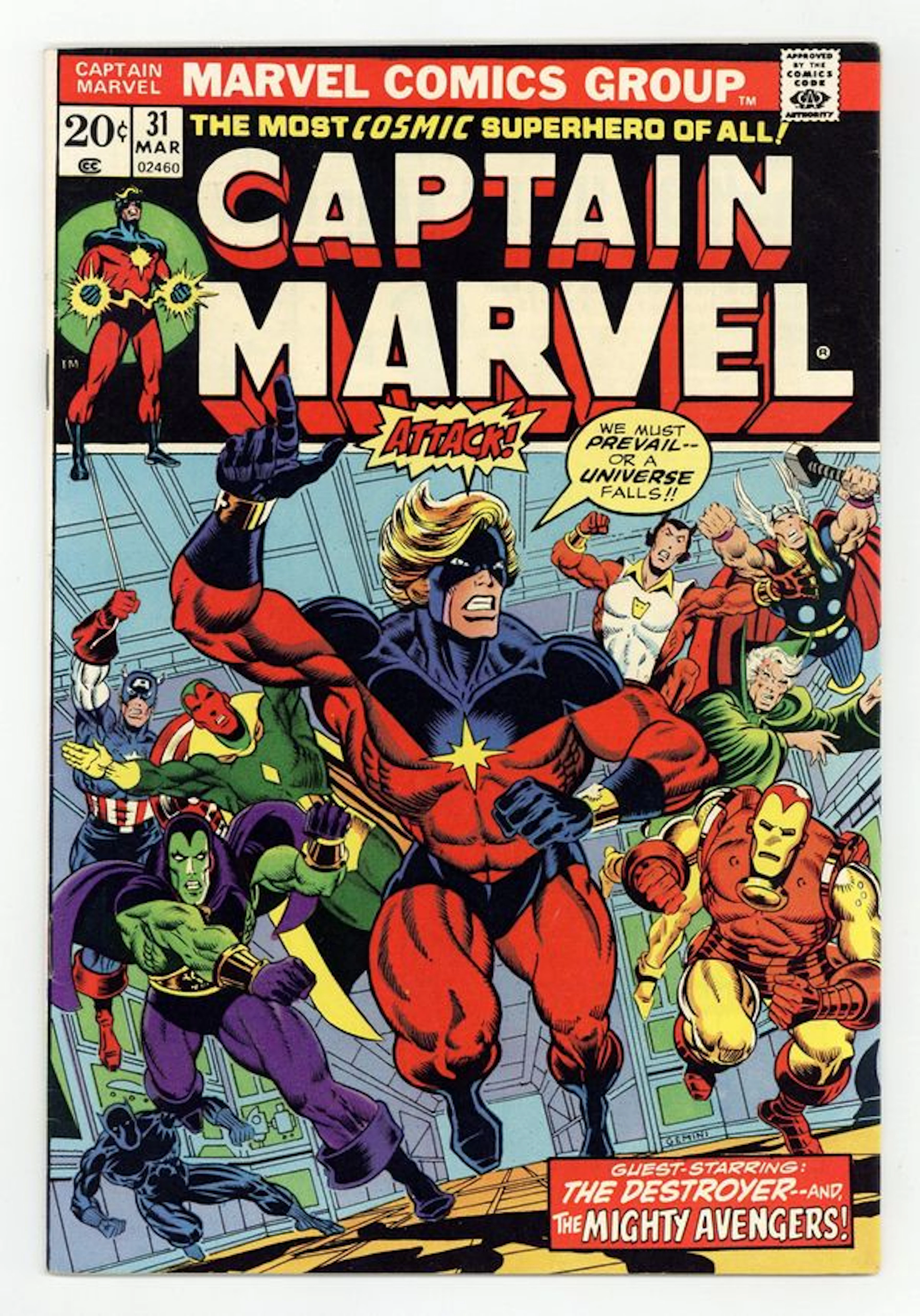 Captain Marvel (1968 1st Series Marvel) 31 FN 6.0