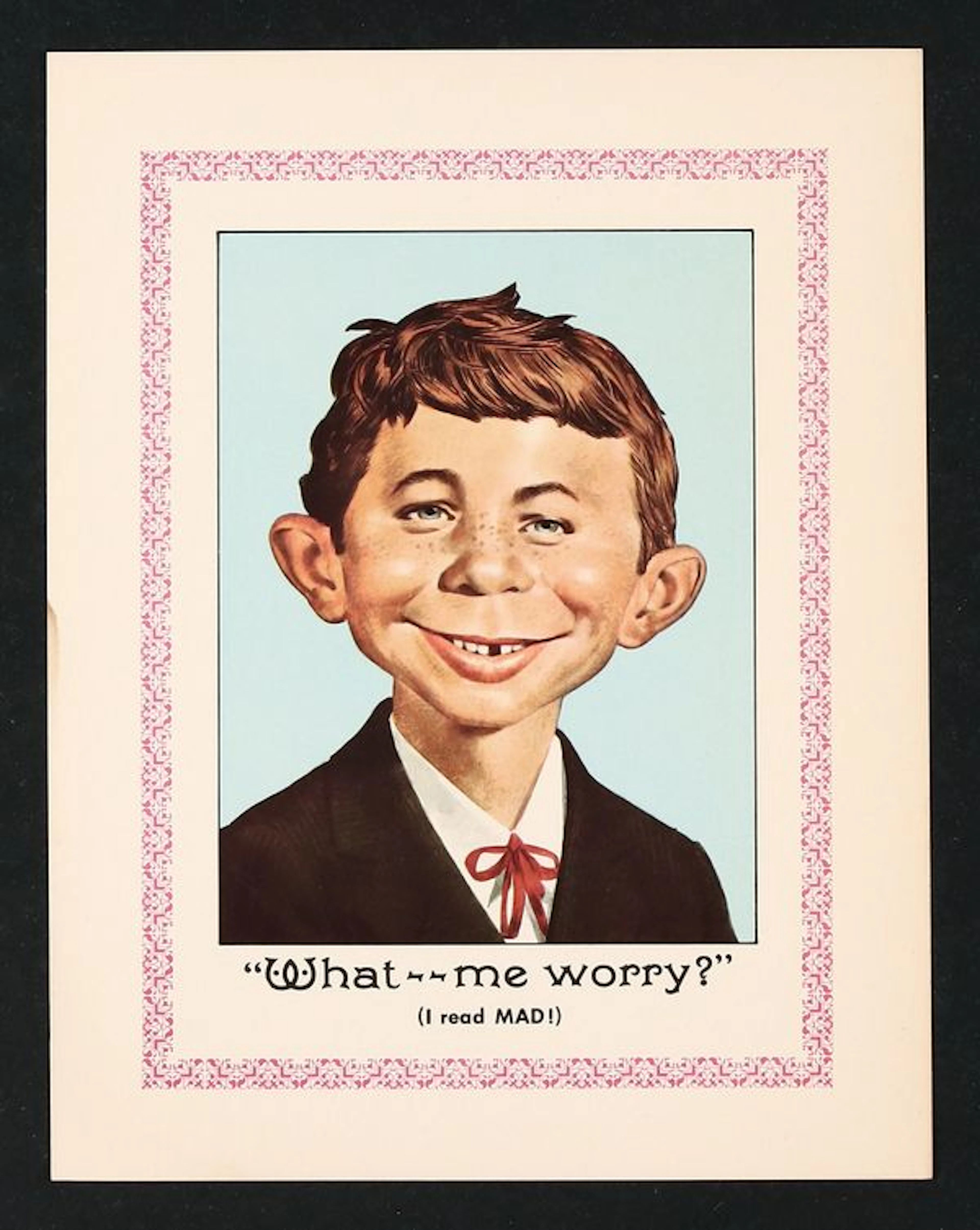 Alfred E. Neuman Mad Magazine Promotional Flyer.
